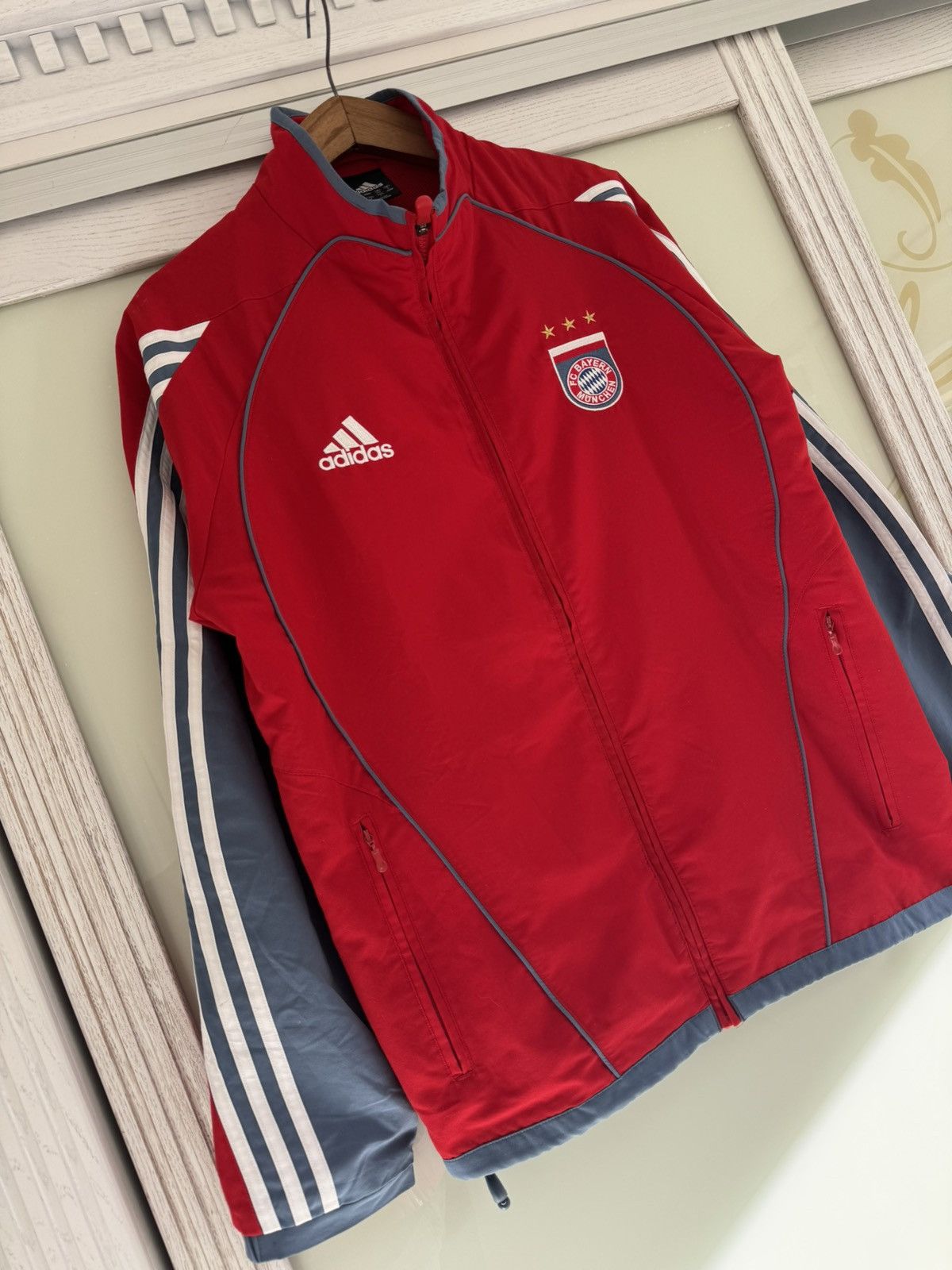 Adidas Vintage Bayern Munich 2005-2006 Soccer Track Jacket Jersey Size US M / EU 48-50 / 2 - 4 Thumbnail