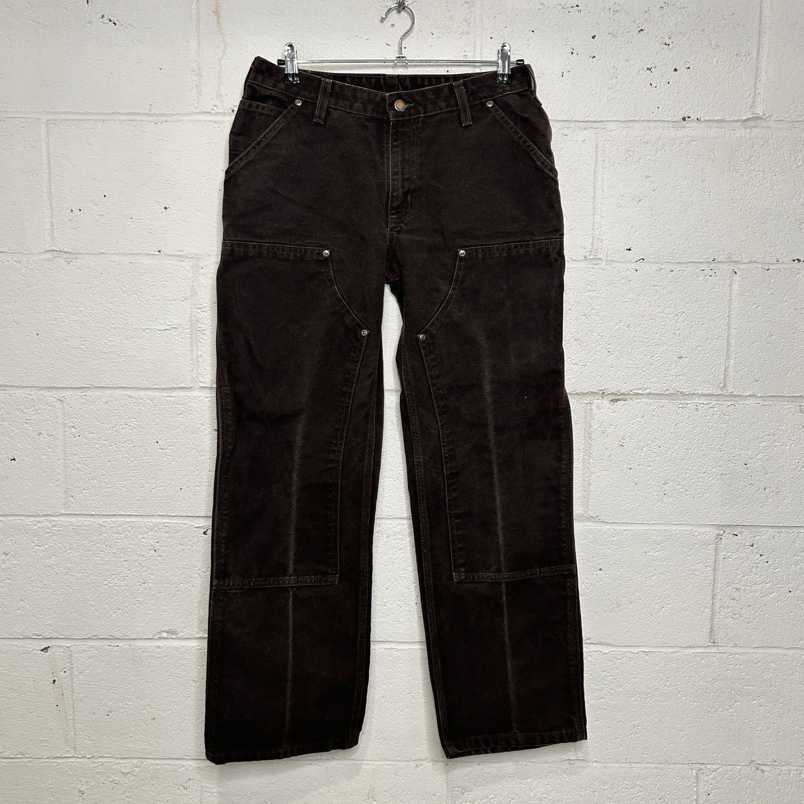 Carhartt Vintage Carhartt DoubleKnee Work Pants “Dark Brown” Size US 31 - 1 Thumbnail