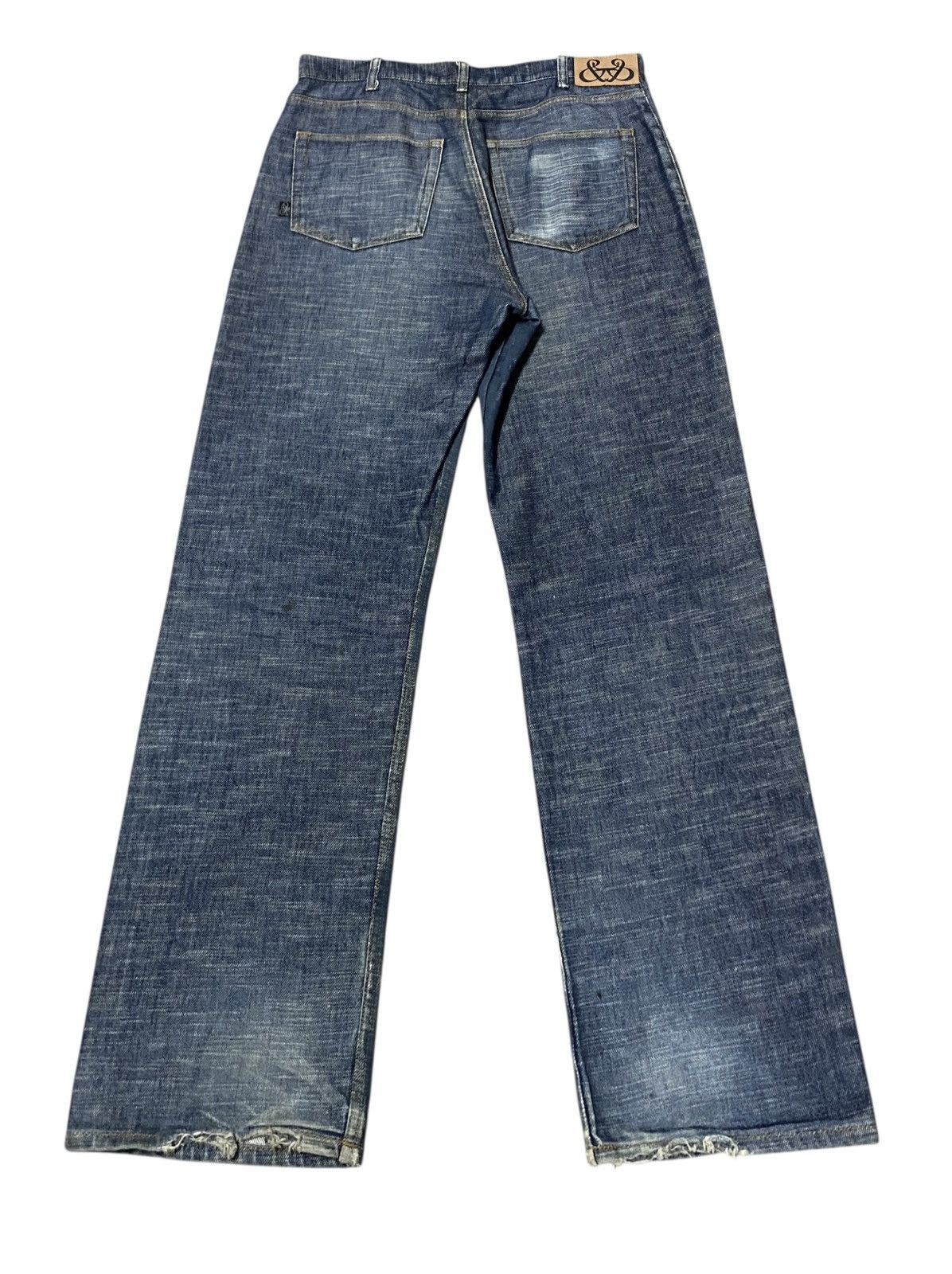 Japanese Brand Rare Design Vintage Brand Slyandrobby Patterned Jeans 2000s Size US 33 - 2 Thumbnail
