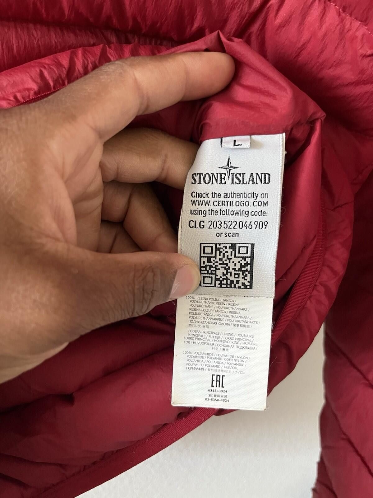 Stone Island Stone Island Down Puffer Hooded Jacket Red⁠ Size US L / EU 52-54 / 3 - 5 Thumbnail