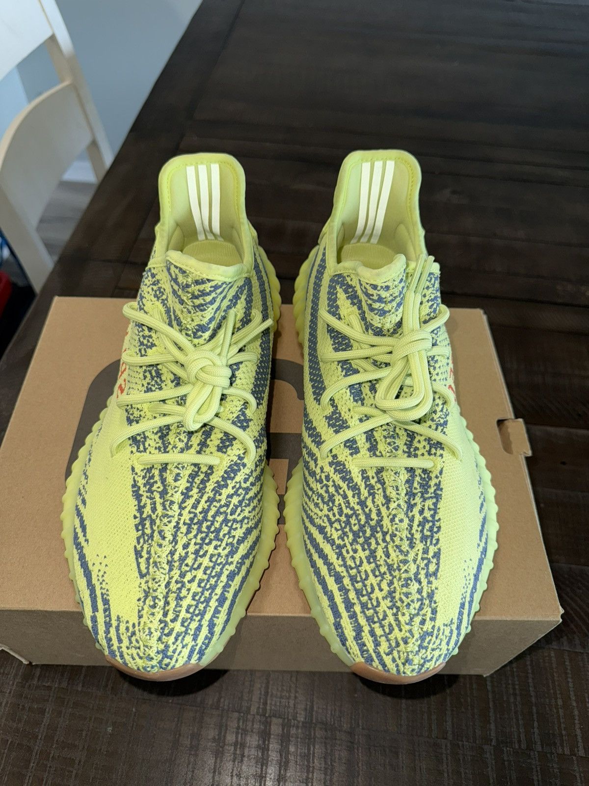 Adidas Yeezy Boost 350 V2 'Semi Frozen Yellow' Size US 11.5 / EU 44-45 - 4 Thumbnail