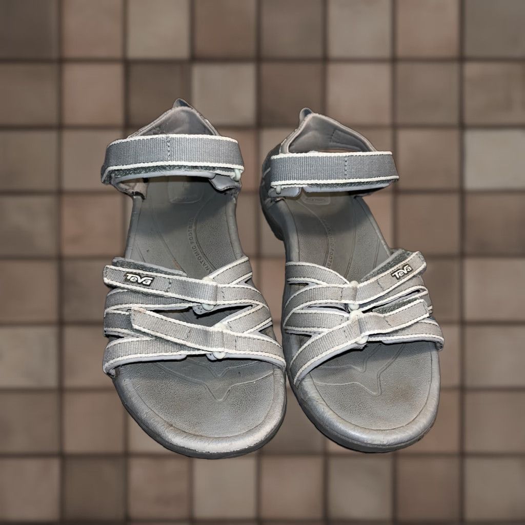 Teva VINTAGE Teva Women's Sandals Gladiator Active Hiking Casual Travel Flat Size 7 Gray Size US 7 / IT 37 - 1 Thumbnail