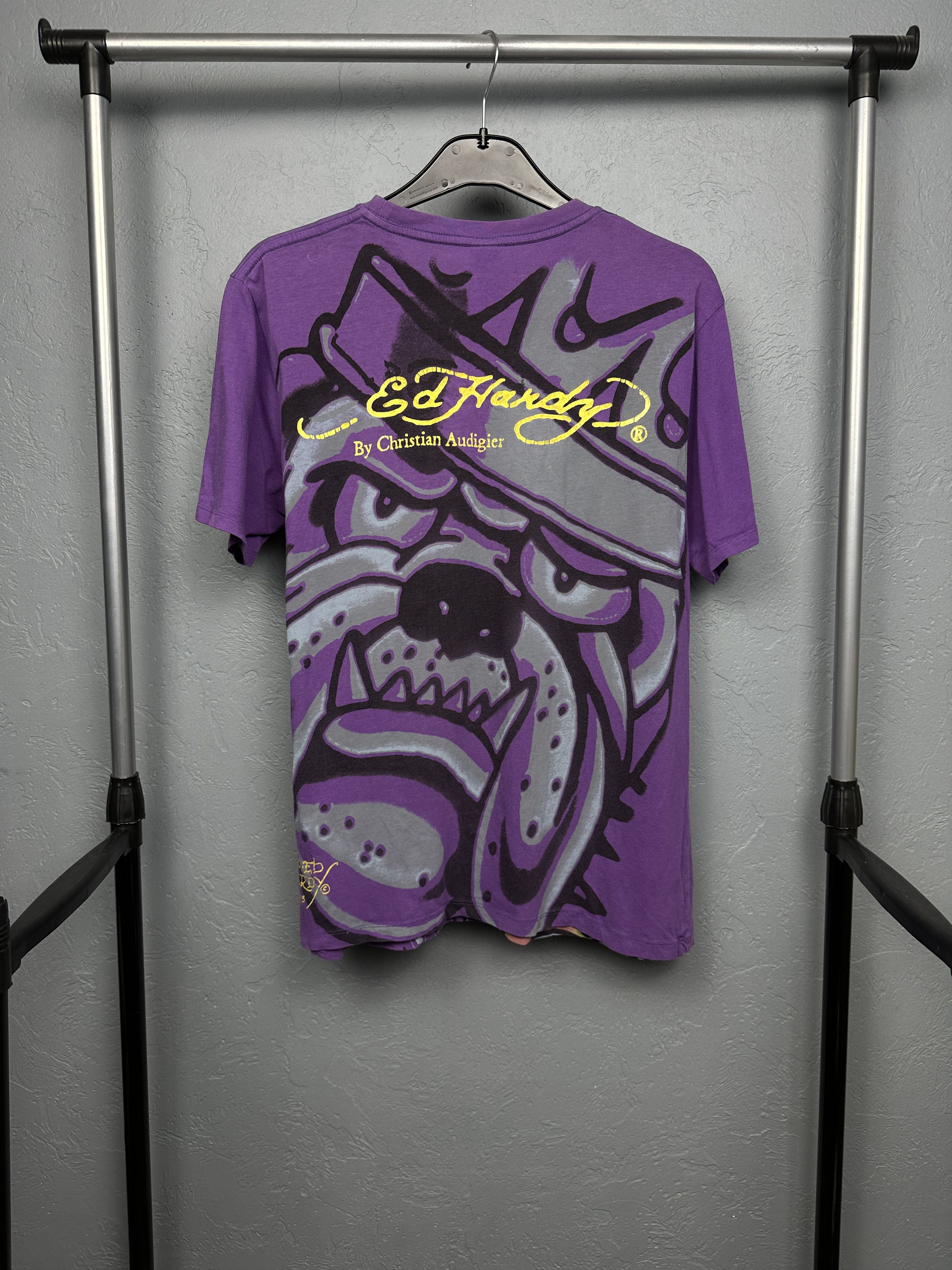 Christian Audigier × Ed Hardy Ed Hardy by Christian Audigier Vintage Mens T-Shirt Size US L / EU 52-54 / 3 - 8 Thumbnail