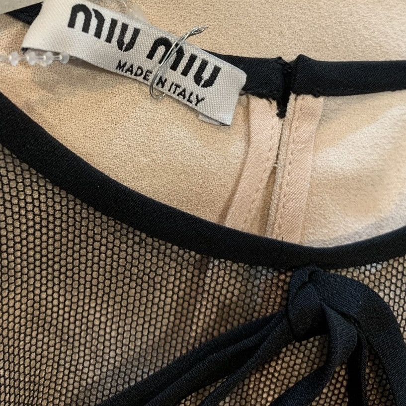 Miu Miu MIU MIU TANK WITH SHEER TOP & JEWEL DETAIL Size M / US 6-8 / IT 42-44 - 5 Thumbnail