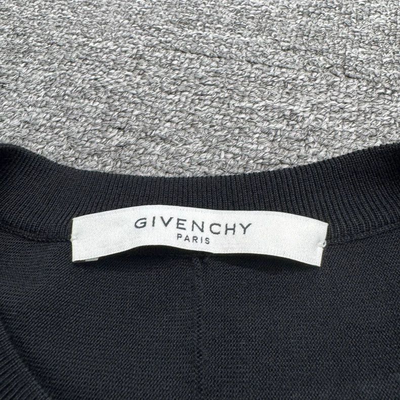 Givenchy Givenchy Black Wool Knit Sweater Size US L / EU 52-54 / 3 - 3 Thumbnail