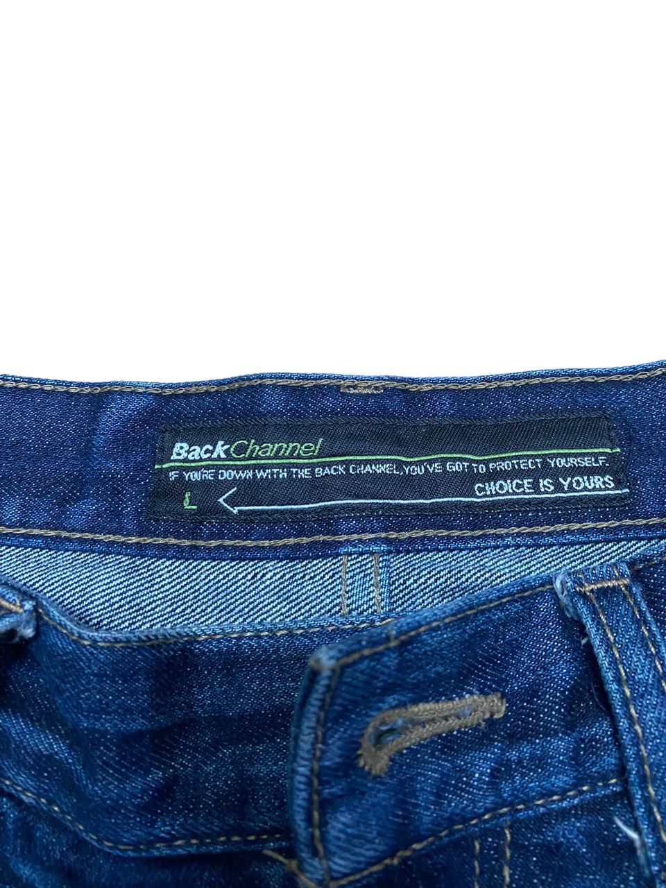 Japanese Brand 💥BEST OFFER💥BACK CHANNEL BAGGY DISTRESSED DENIM Size US 33 - 11 Thumbnail