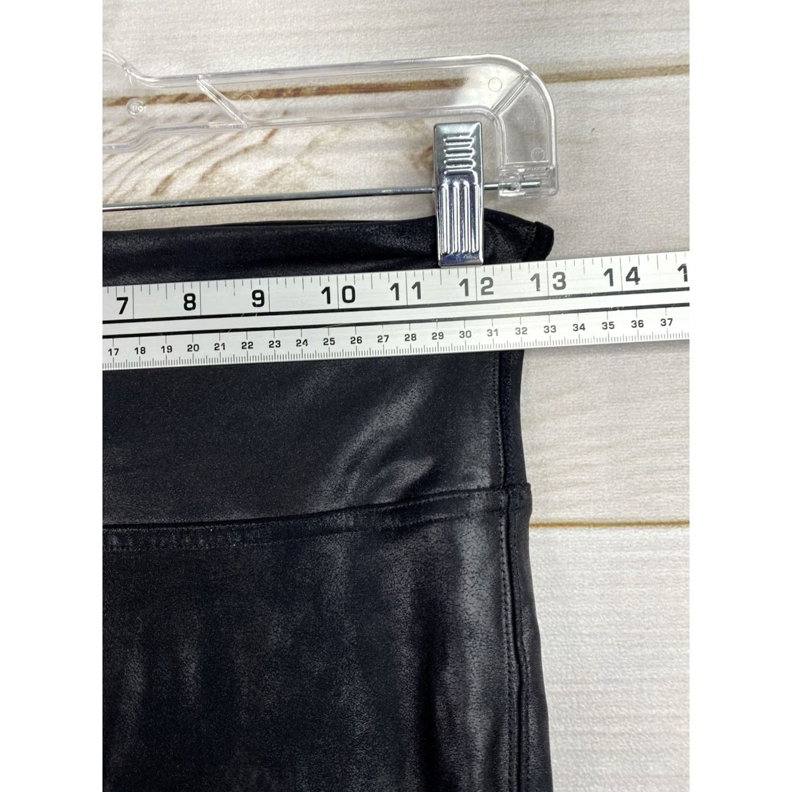 Spanx Spanx Leggings M Petite Black Nylon Polyester Elastane Slimming Skinny Pull On Size 32" / US 10 / IT 46 - 3 Thumbnail