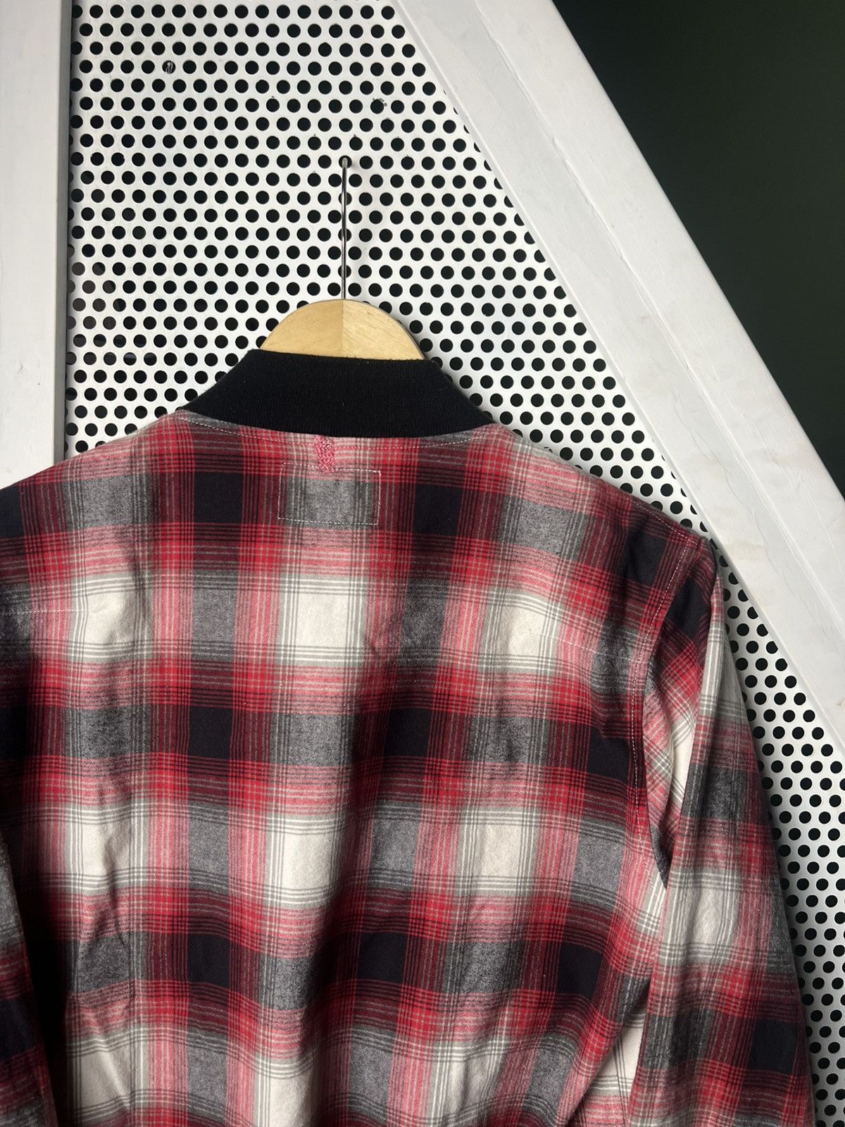 Number (N)ine Number (N)ine Takahiro Miyashita Shadow Plaid Bomber Jacket Size US M / EU 48-50 / 2 - 4 Thumbnail