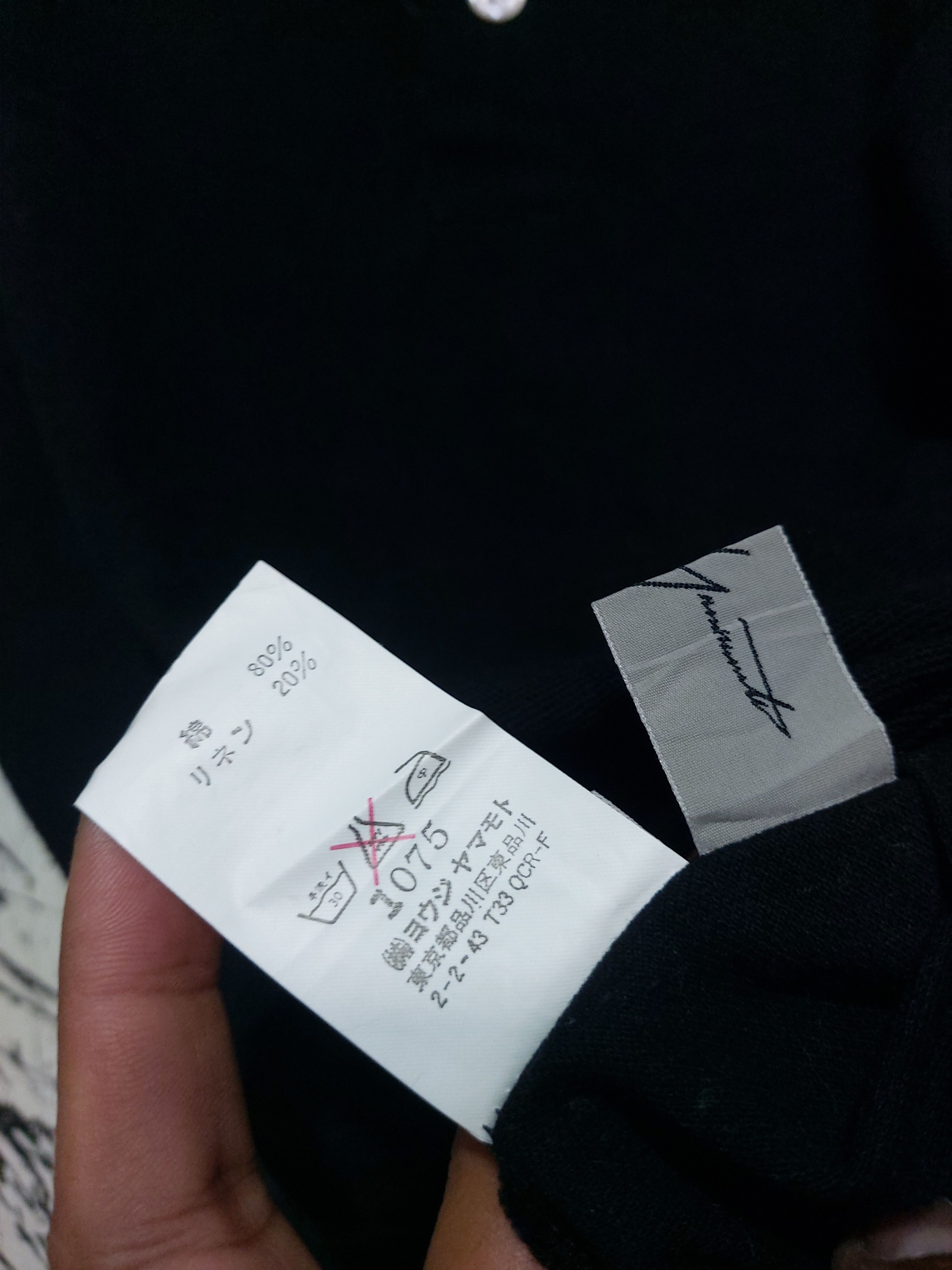 Yohji Yamamoto YOHJI YAMAMOTO COTTON LINEN SLEEVELESS POLO SHIRT Size US M / EU 48-50 / 2 - 5 Thumbnail