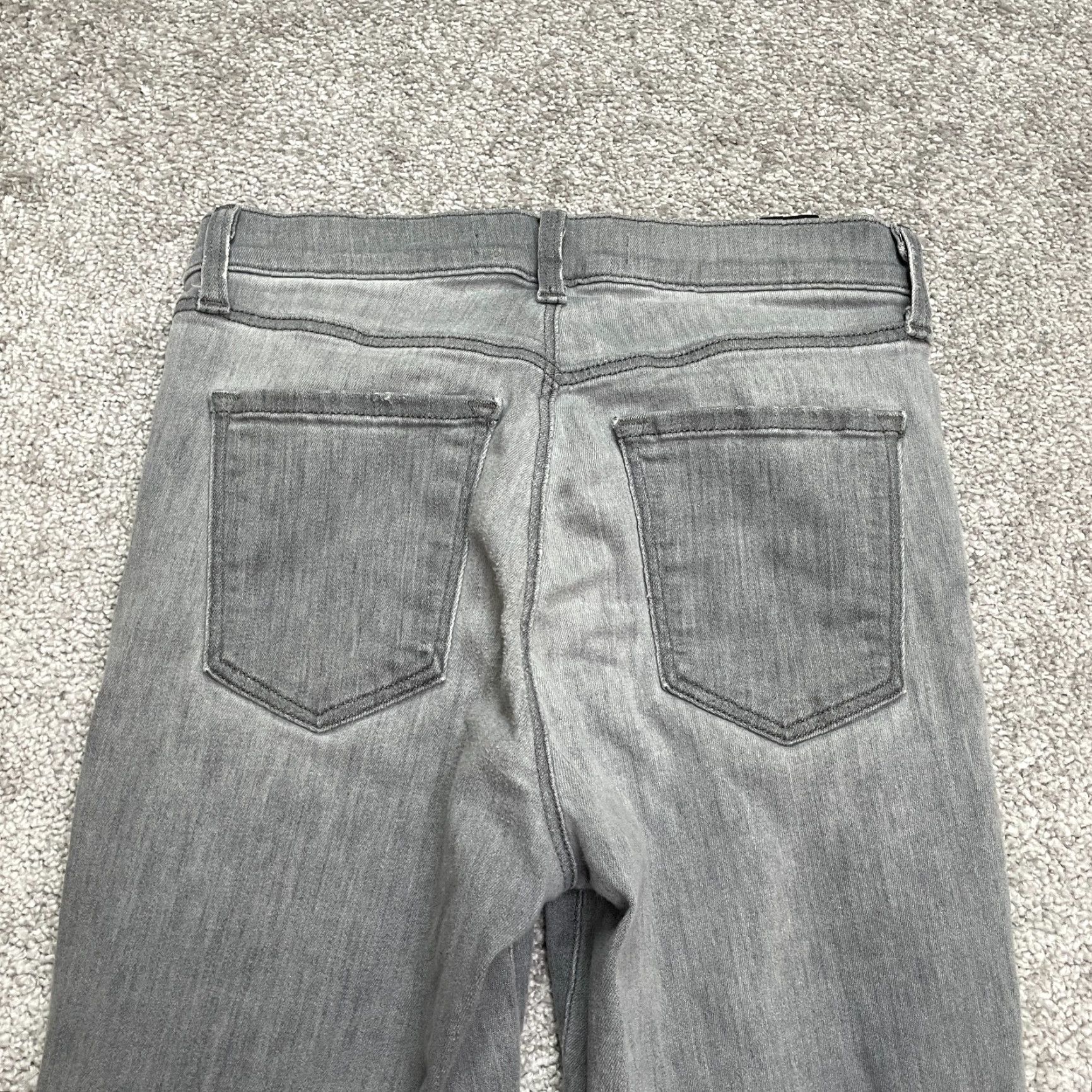 J Brand VINTAGE J Brand Alana High Rise Cropped Distressed Denim Jeans Womens 25 Gray Stretch 90s City Grunge Size 42" / US 20 - 3 Thumbnail