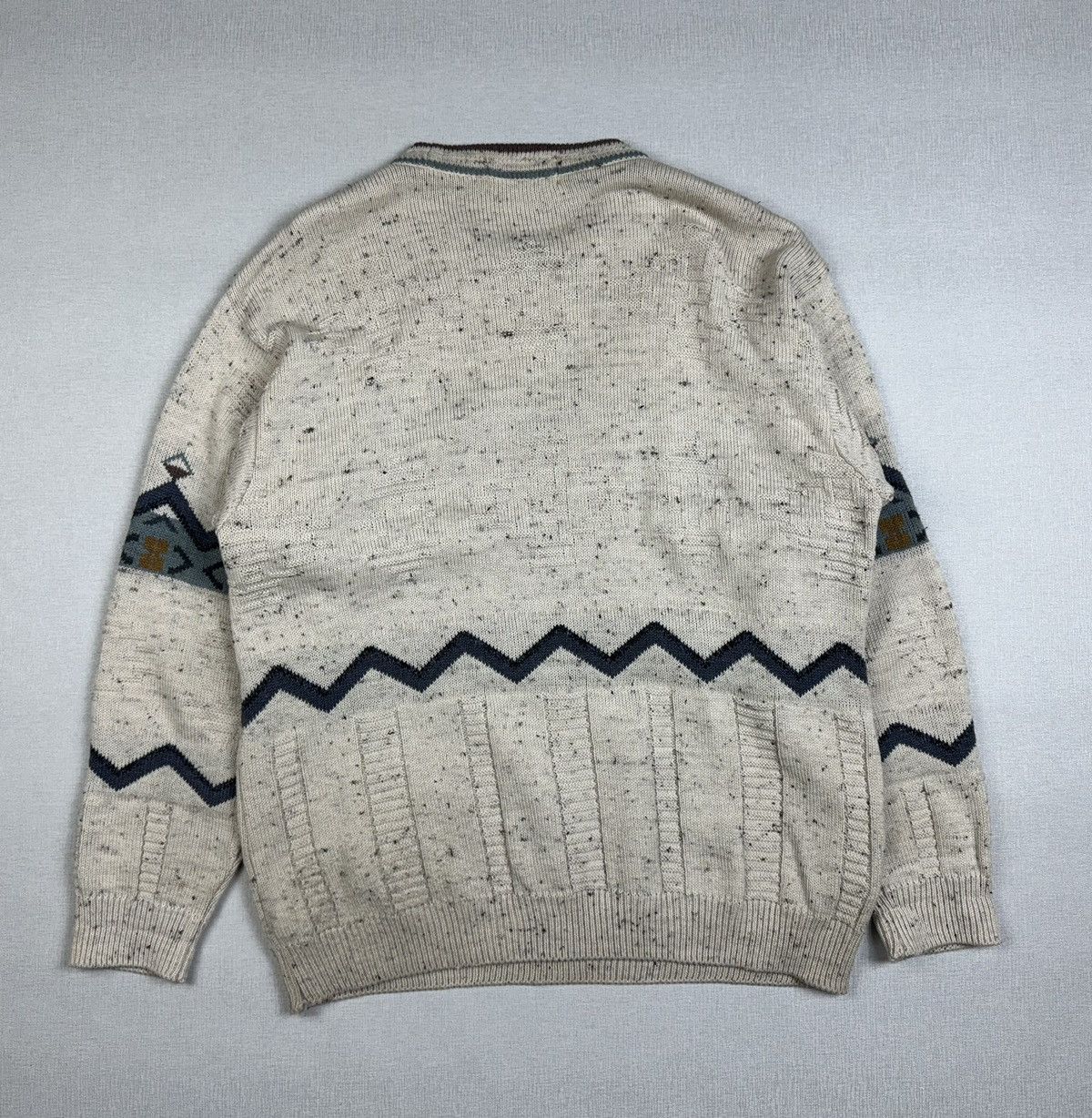 Japanese Brand × Marks & Spencer × Vintage Men’s Vintage Marks Spencer Crew Abstract Sweater size M Size US M / EU 48-50 / 2 - 6 Thumbnail