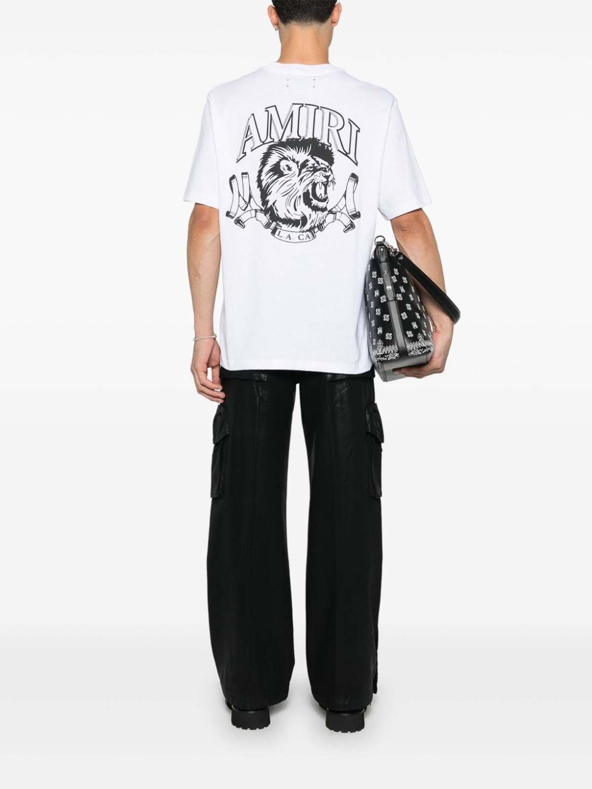 Amiri o1orln1125 Lion Outline T-Shirt in White Size US XL / EU 56 / 4 - 5 Thumbnail