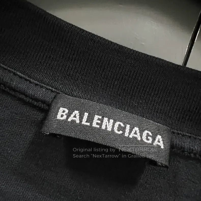 Balenciaga Balenciaga Black Short Sleeve Size US XL / EU 56 / 4 - 4 Thumbnail