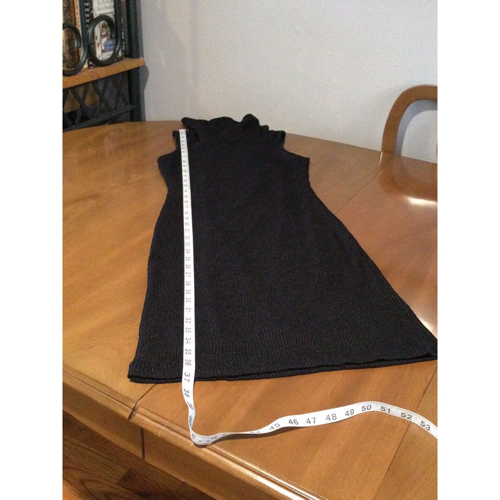 Other City Triangles Black Bodycon Turtleneck Sleeveless Dress SzM Size M / US 6-8 / IT 42-44 - 15 Thumbnail