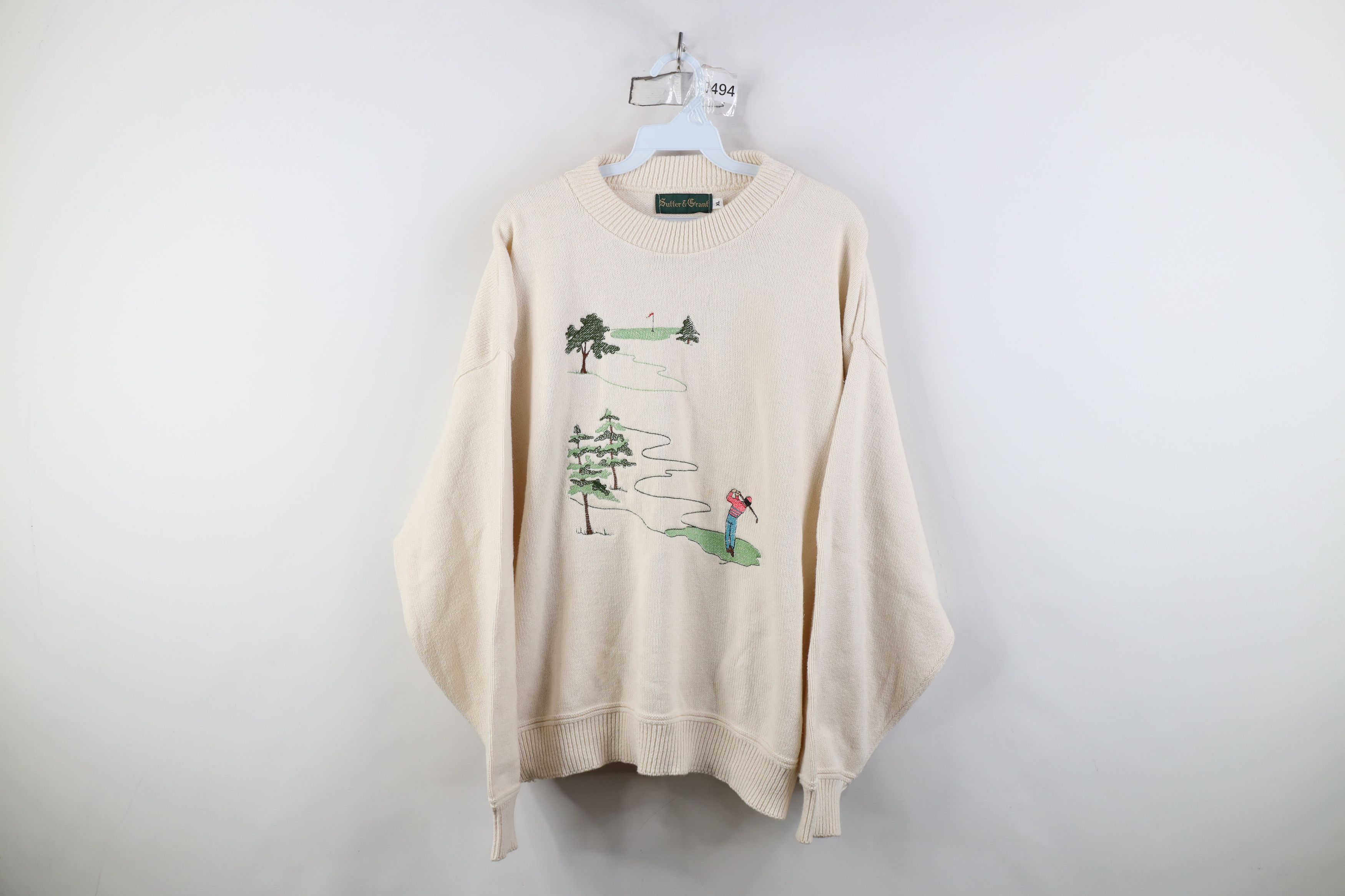 Vintage Vintage 90s Streetwear Golfing Knit Crewneck Sweater USA Size US XL / EU 56 / 4 - 1 Thumbnail