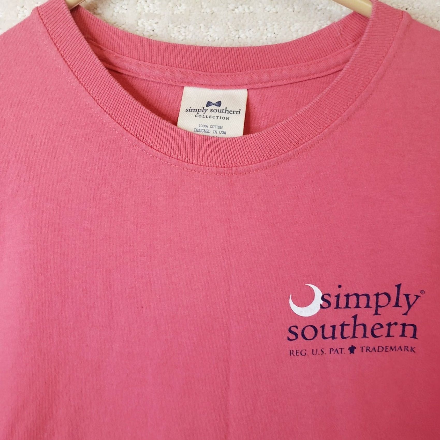 Pinko Simply Southern Womens's M Pink Cotton Turtle Graphic Short Sleeve T Shirt NWOT Size M / US 6-8 / IT 42-44 - 3 Thumbnail