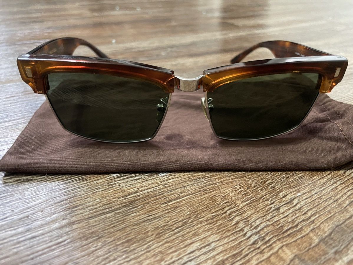 Celine CL40054U Mineral Havana Tortoise Cat Eye Half Rim Sunglasses Size ONE SIZE - 5 Thumbnail