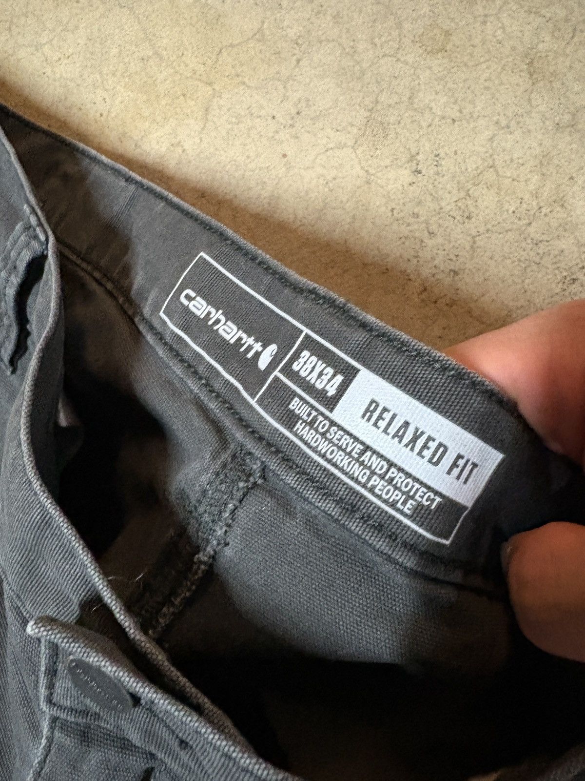 Carhartt Carhartt Y2K Canvas Relaxed Fit Work Pants Charcoal Gray Size US 38 / EU 54 - 5 Thumbnail