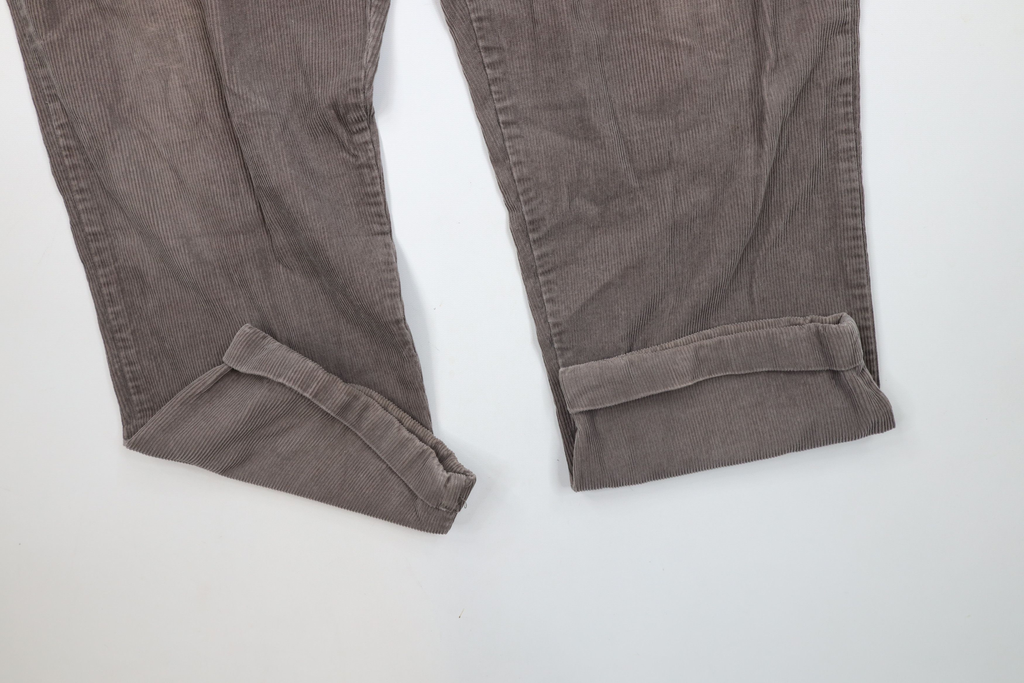 Vintage Vintage 90s Streetwear Cuffed Wide Leg Corduroy Chino Pants Size US 34 / EU 50 - 5 Thumbnail