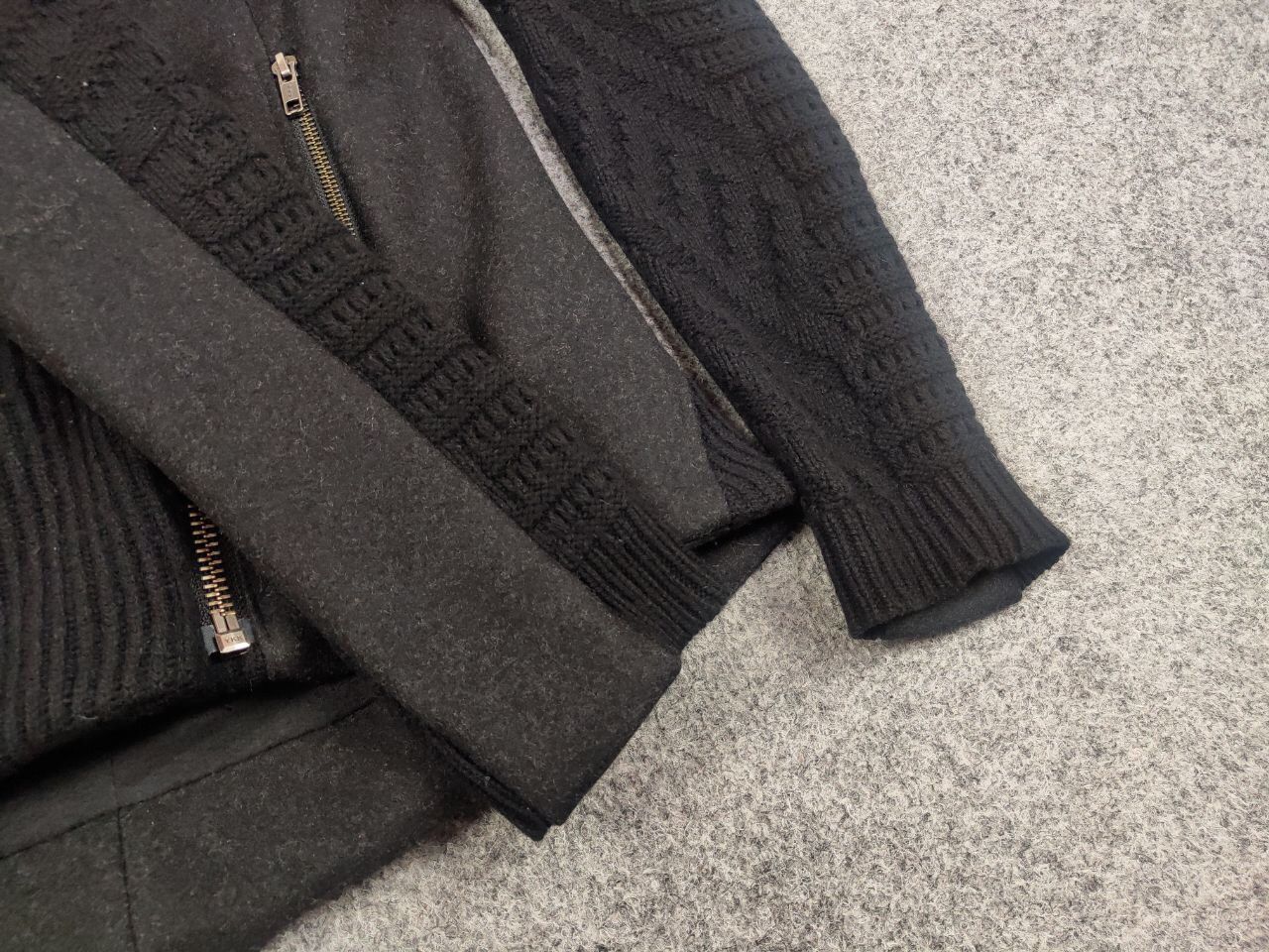 Helmut Lang Helmut Lang Asymmetric combined knit fabric Womens jacket Size S / US 4 / IT 40 - 13 Thumbnail