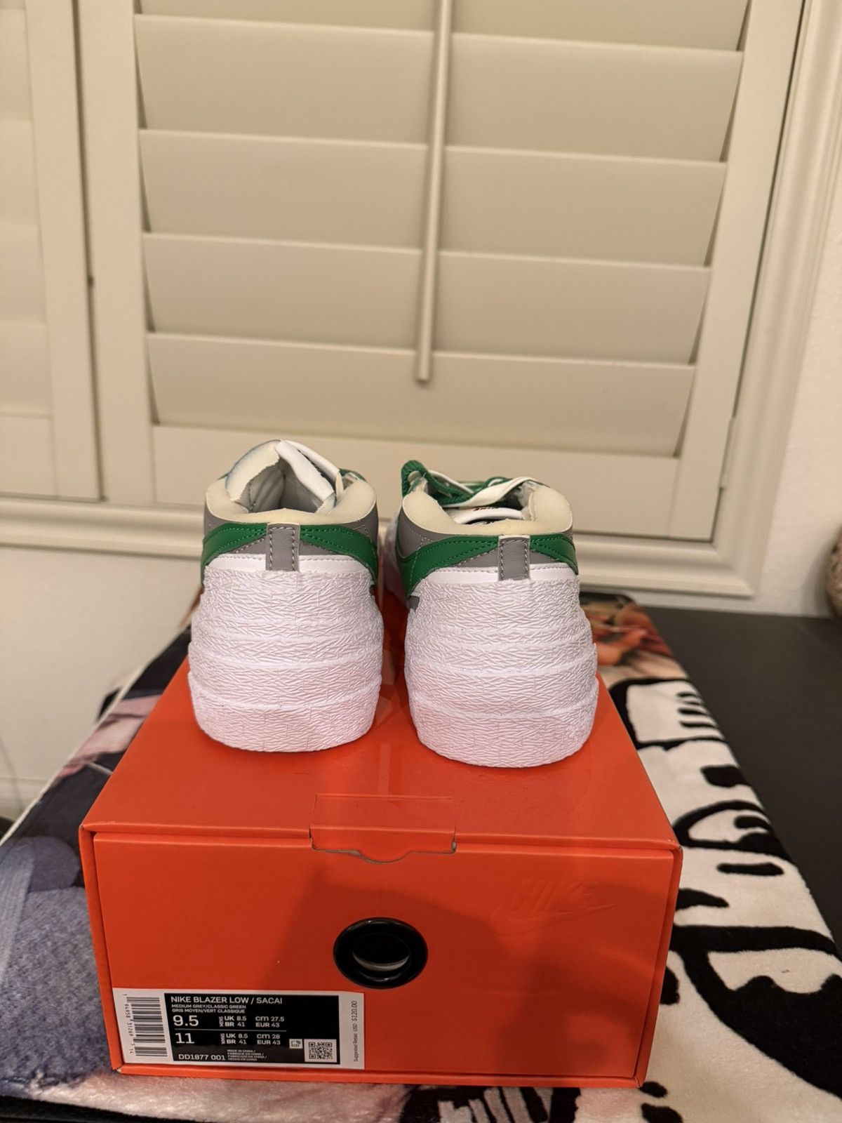Nike × Sacai Nike x Sacai Blazer Low Classic Green Size US 9.5 / EU 42-43 - 4 Thumbnail
