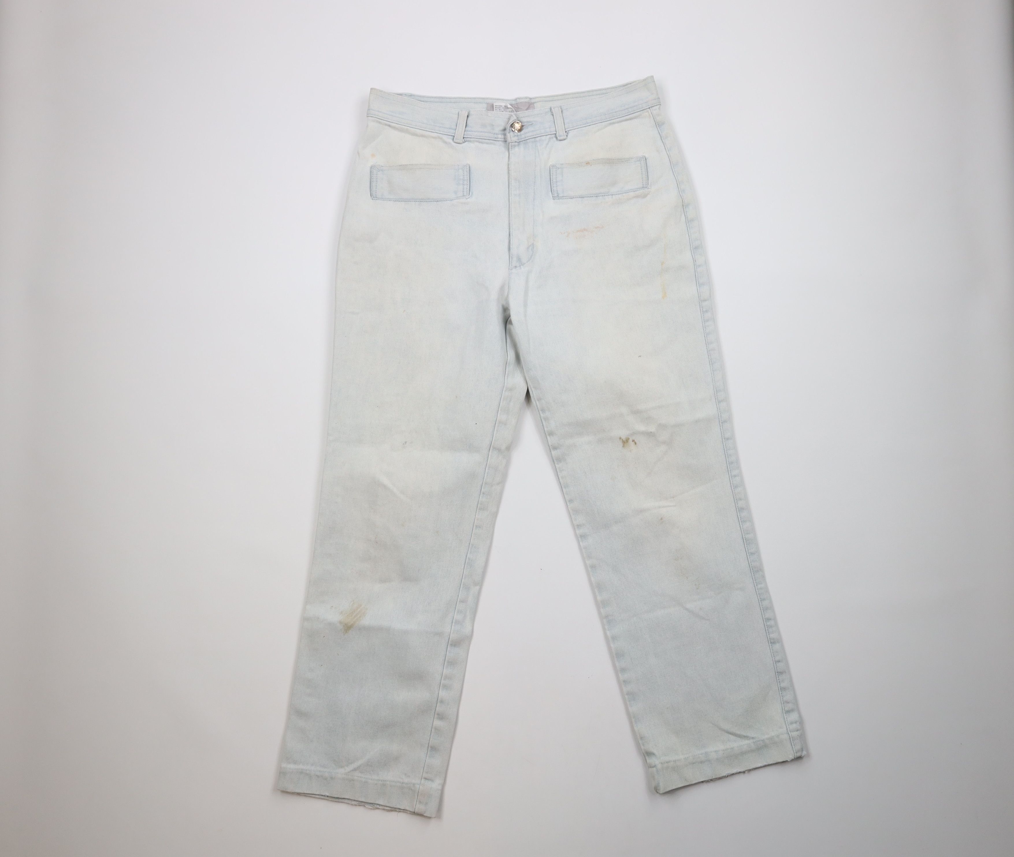 Vintage Vintage 70s Streetwear Flared Bootcut Denim Jeans Blue Size US 32 / EU 48 - 1 Thumbnail
