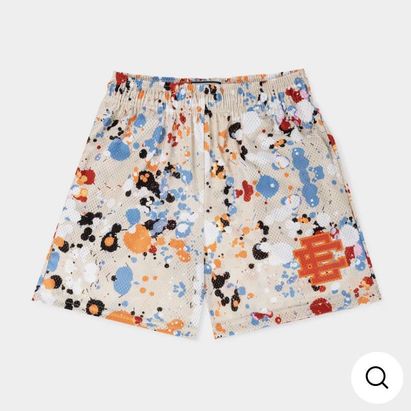 Eric Emanuel EE Paint Splatter Shorts XXL Grailed