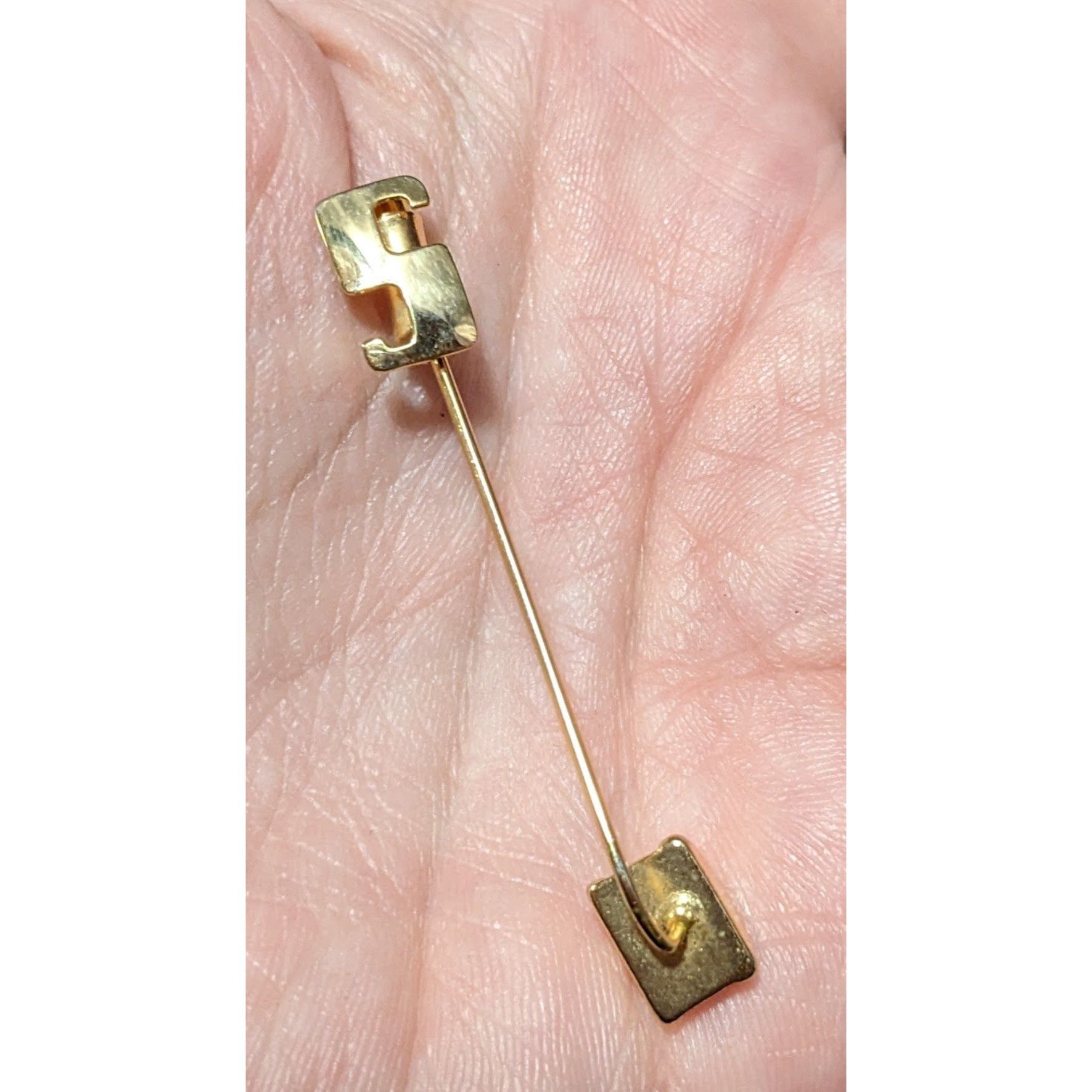 Other Vintage Gold Tone Abstract Minimalist Stick Pin Size ONE SIZE - 4 Thumbnail