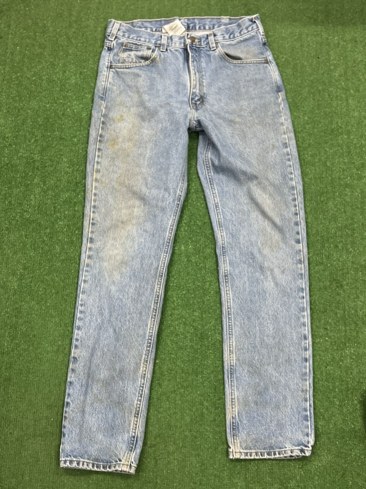 Carhartt Vintage Y2K Carhartt B18 STW Work Jeans Size US 33 - 2 Thumbnail