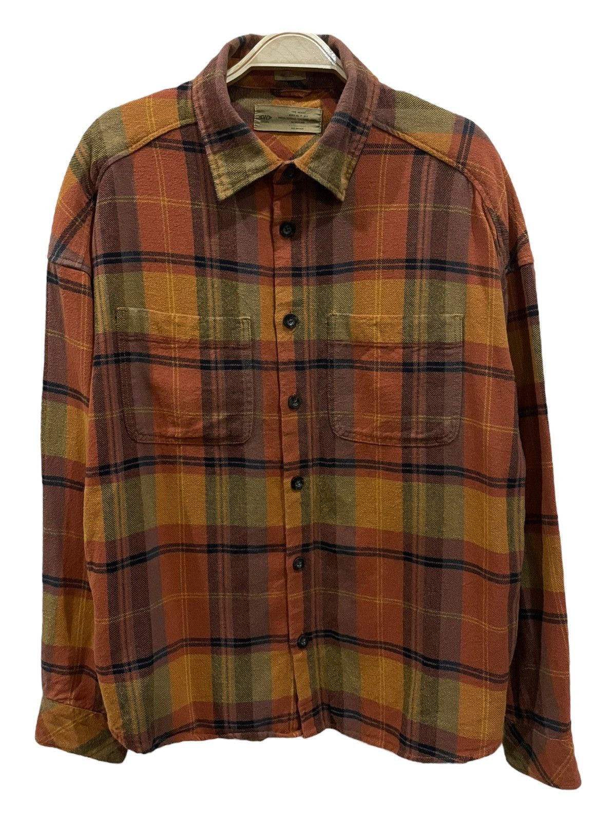 Japanese Brand AWA Travis Scott Style Relaxed Fix Tartan Plaid Flannel Size US M / EU 48-50 / 2 - 1 Thumbnail