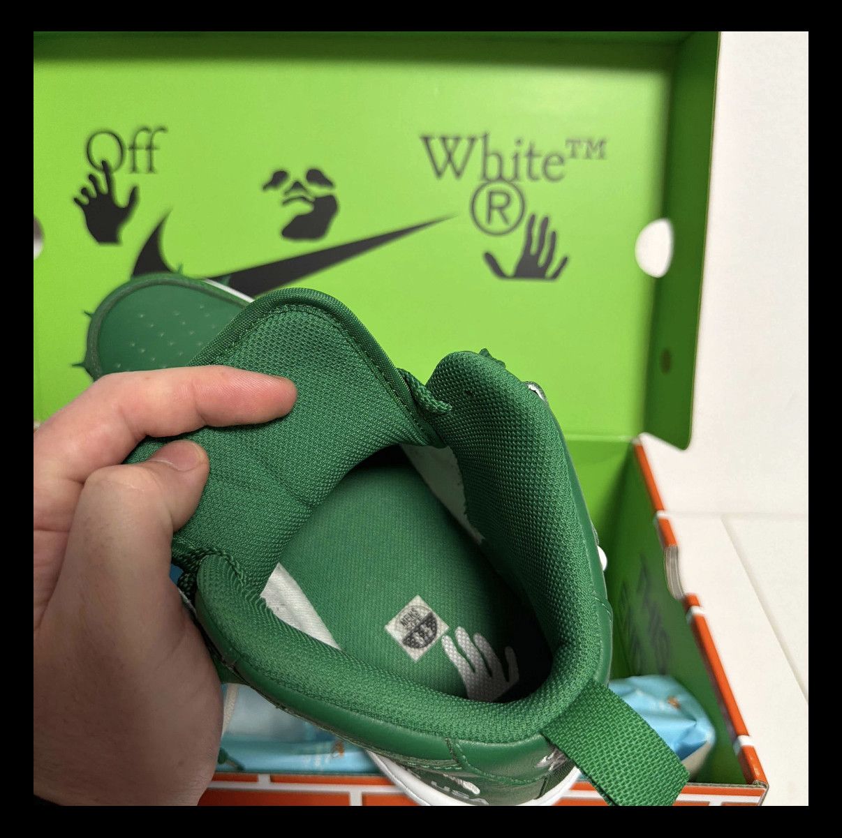 Nike × Off-White Off-White x Nike Air Force 1 Mid Pine Green Size US 8.5 / EU 41-42 - 6 Thumbnail