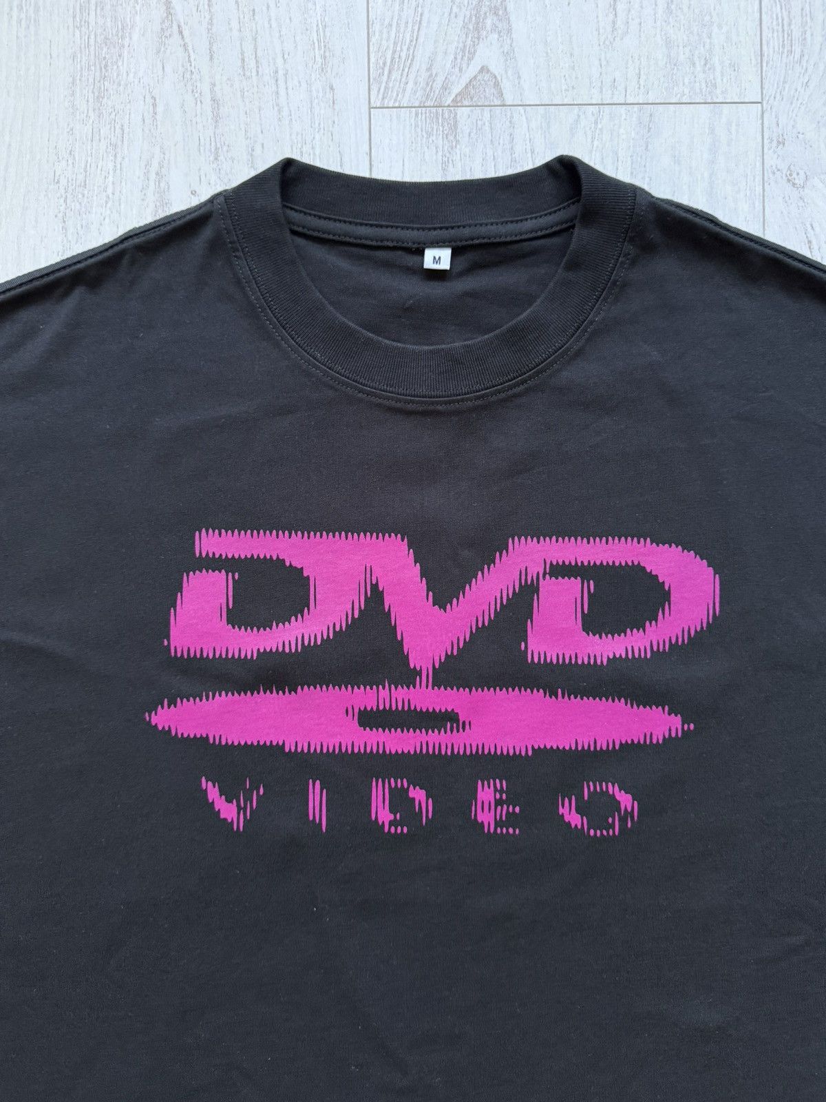 Other DVD Video Logo Boxy Custom Black Magenta Print T-Shirt M Size US M / EU 48-50 / 2 - 2 Thumbnail
