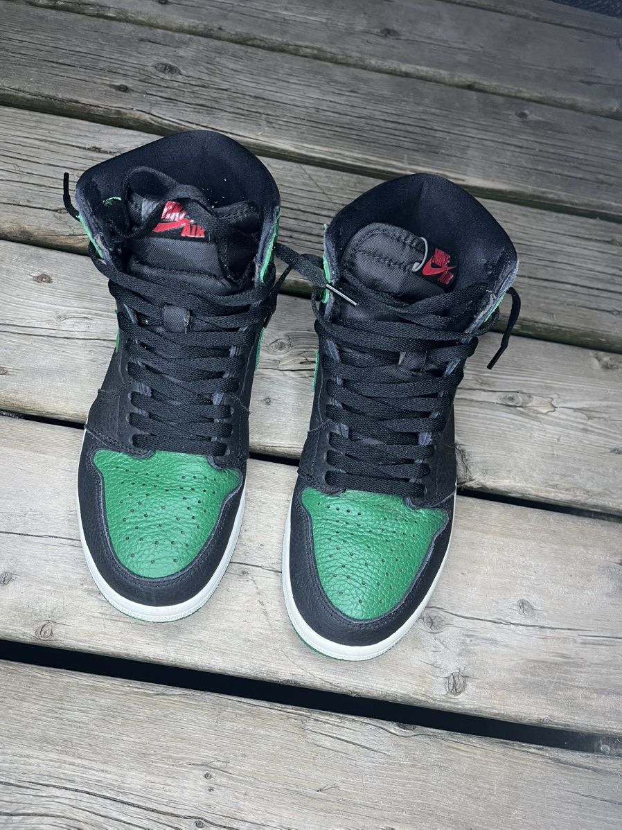 Jordan Brand 2018 Air Jordan Retro 1 Pine Green W Box Size US 9 / EU 42 - 4 Thumbnail