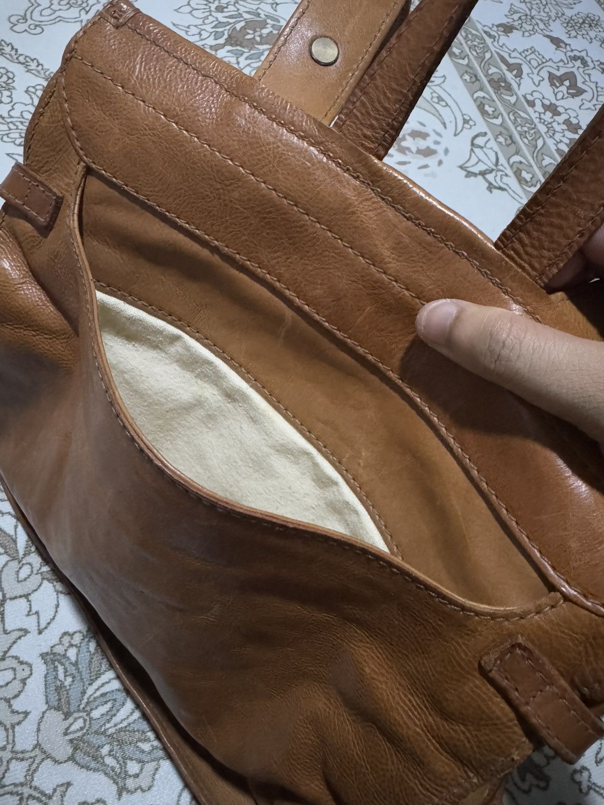 Genuine Leather × Jean Paul Gaultier Genten Riri Zipper Leather Rucksack Backpack Size ONE SIZE - 5 Thumbnail