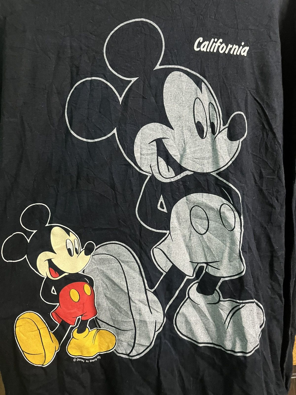 Vintage Vintage Mickey Mouse Mirror Print Long Sleev T shirt Size US L / EU 52-54 / 3 - 3 Thumbnail