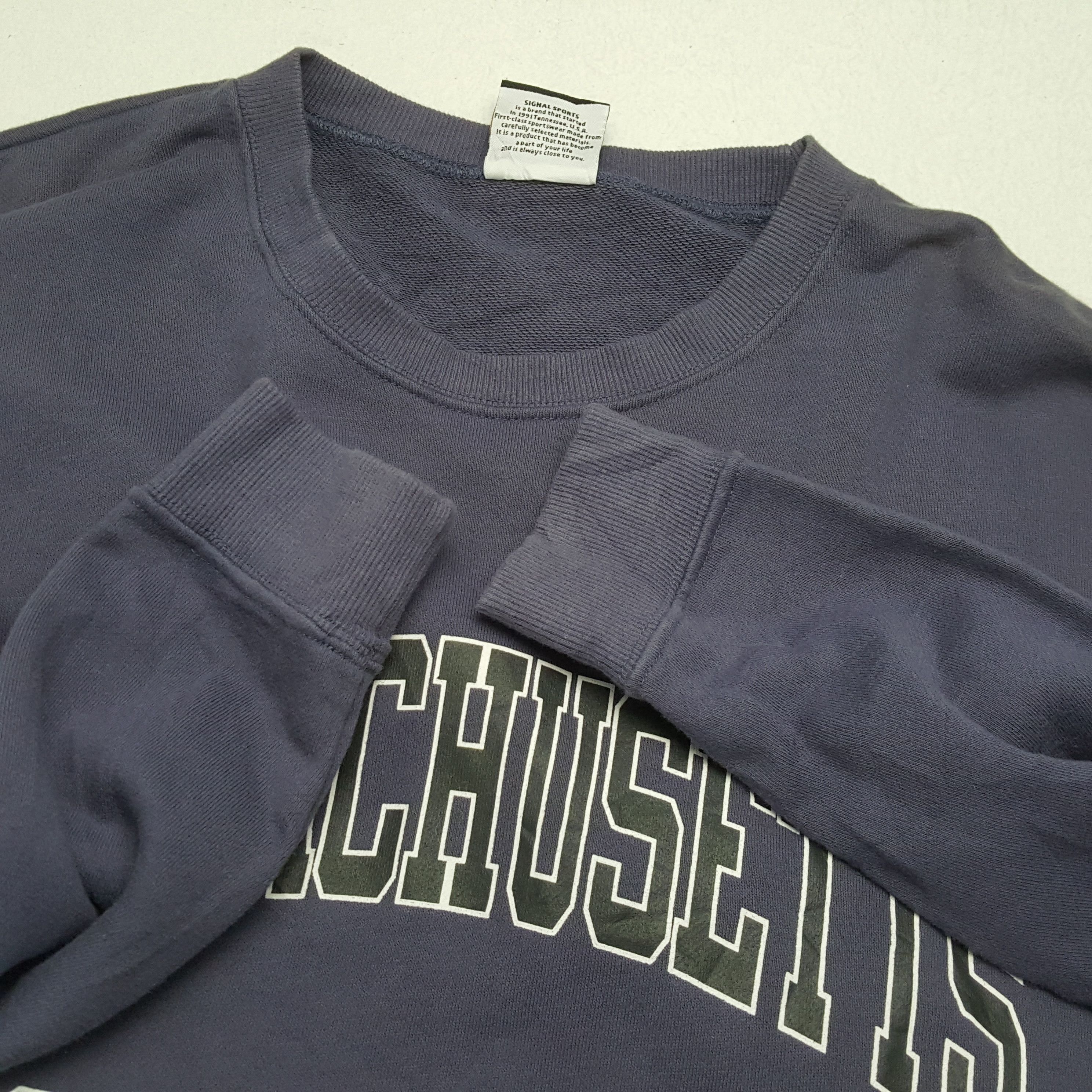 Signal Sport × Vintage MASSACHUSETTS SPORTWEAR Vintage Signal Sweatshirt Size US XL / EU 56 / 4 - 8 Thumbnail