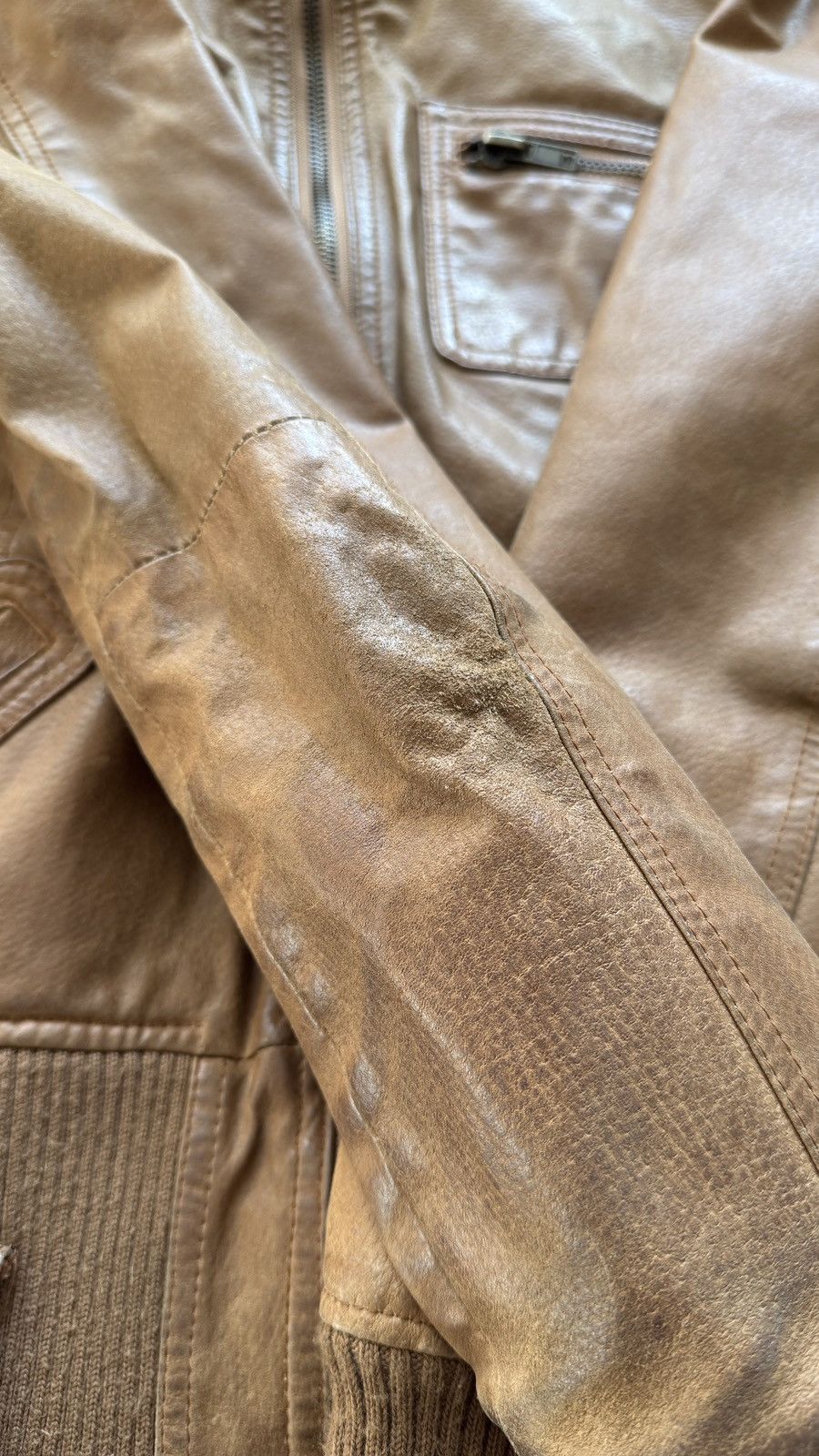 If Six Was Nine Vintage Y2K faded leather jacket Gucci Hysteric LGB style Size XL / US 12-14 / IT 48-50 - 5 Thumbnail