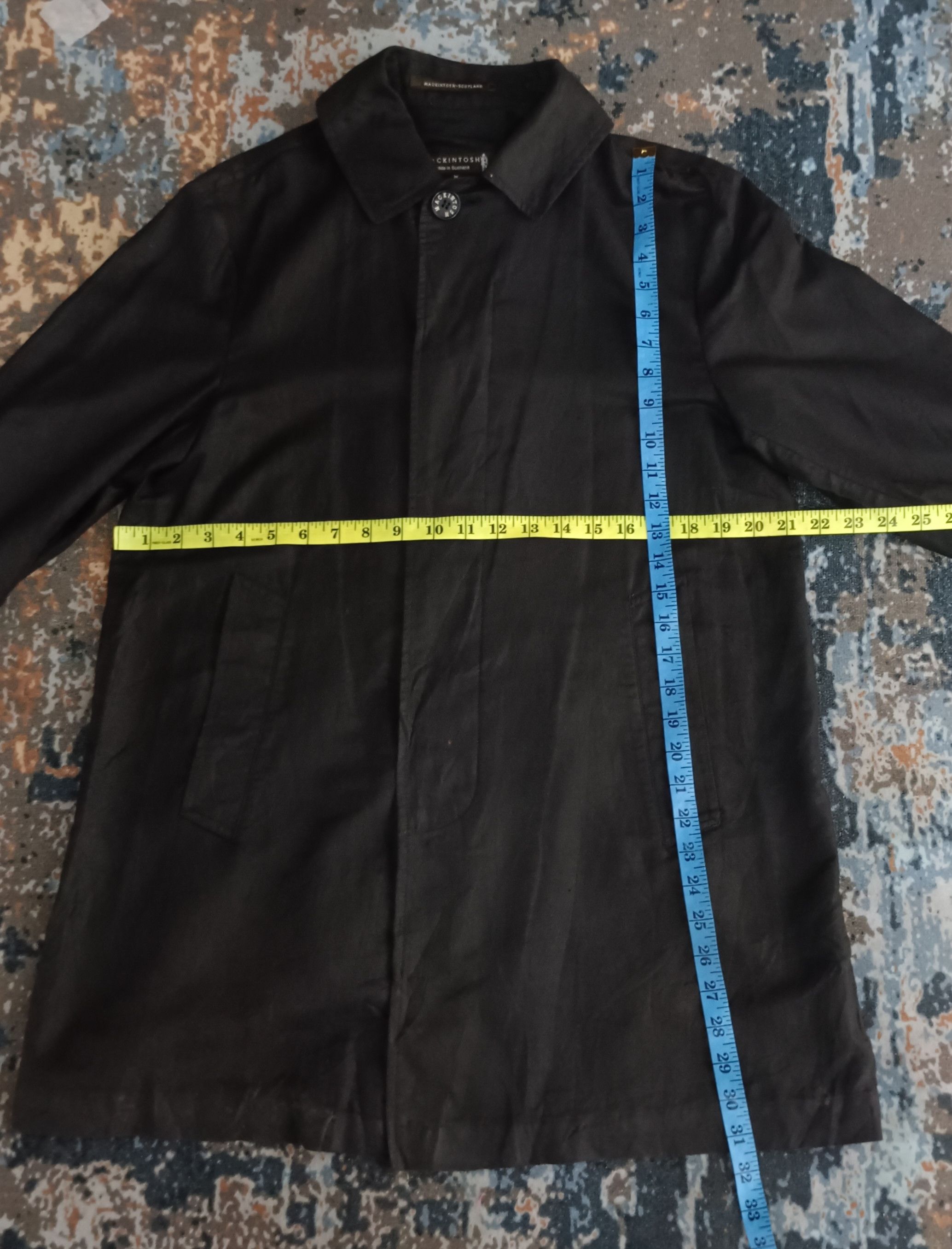 Mackintosh Rare💥Mackintosh Scotland Button Up Super Black Jacket Size US M / EU 48-50 / 2 - 14 Thumbnail