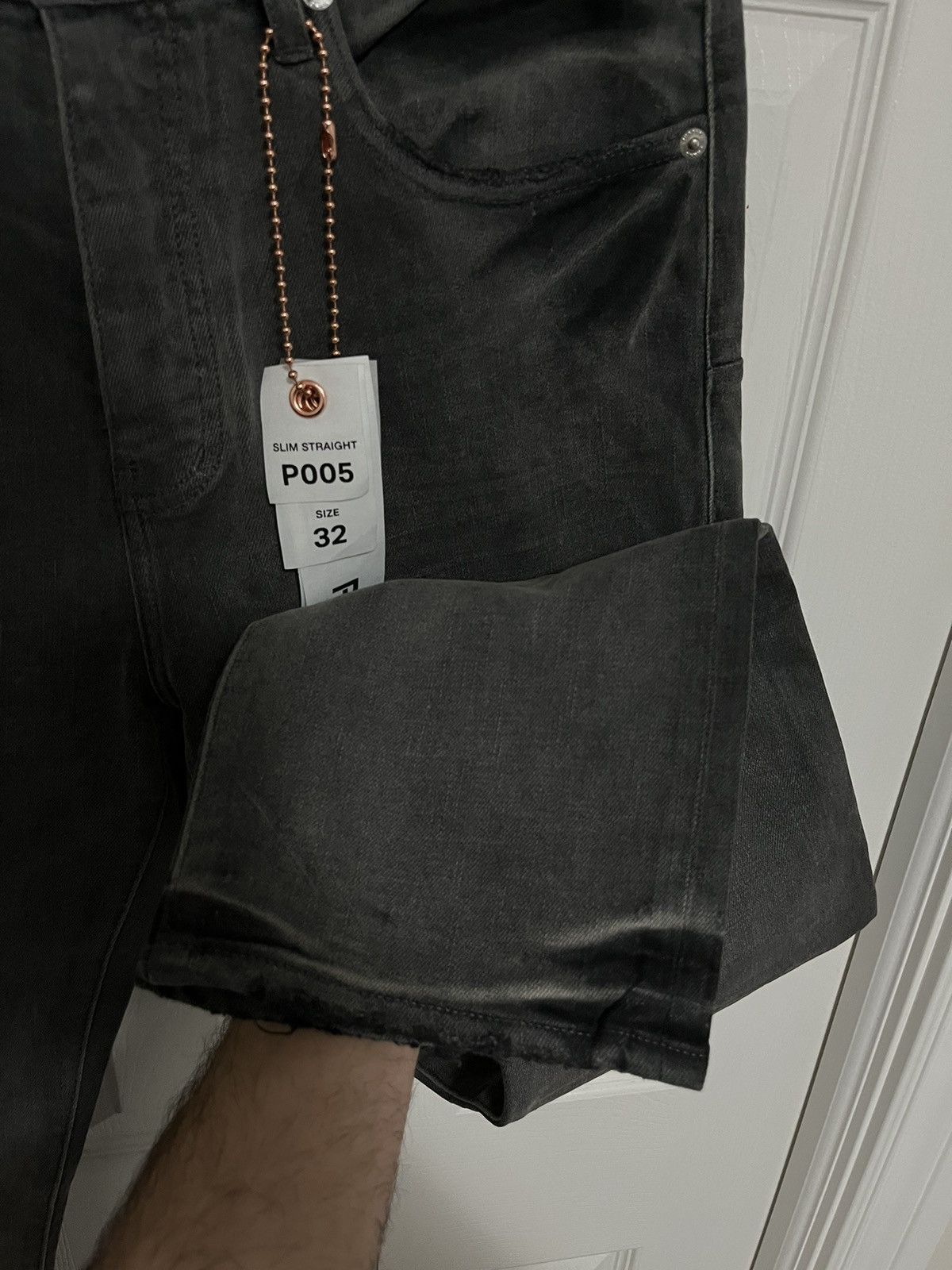 Purple Brand Purple P005 Dark Grey Denim Size US 32 / EU 48 - 3 Thumbnail