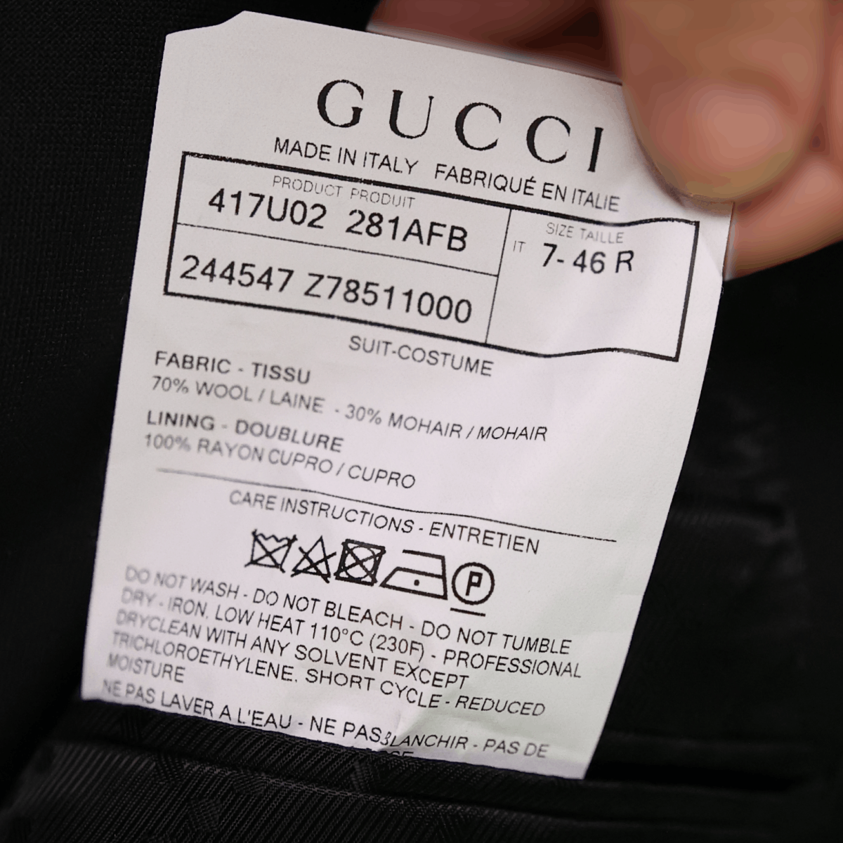 Gucci Gucci Formal Monaco Suit Jacket And Pants Size 46R - 5 Thumbnail