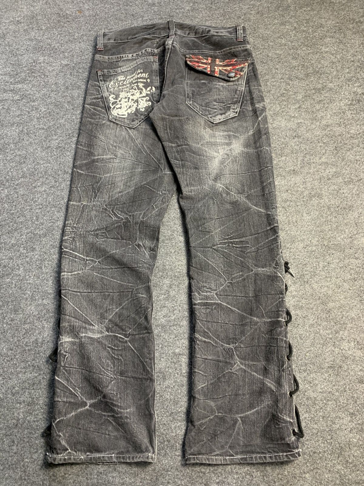 Lace up rootthree pant vkei style japanese brand