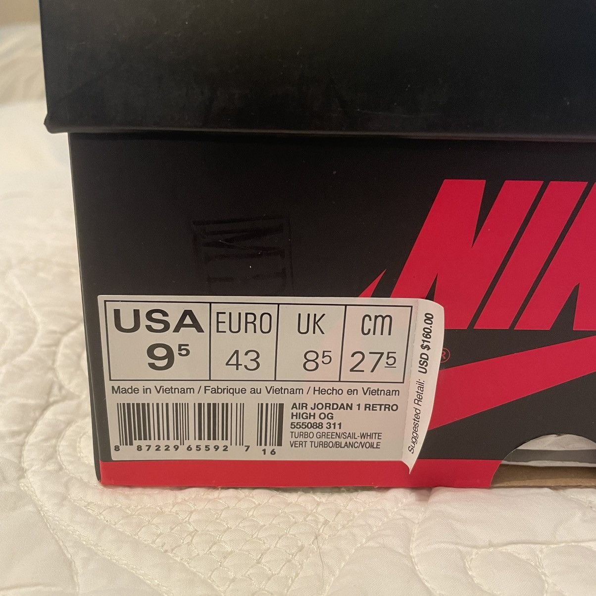 Nike Nike Air Jordan 1 “Turbo Green” Size US 9.5 / EU 42-43 - 8 Thumbnail