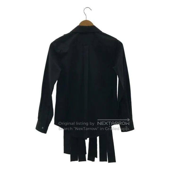 Comme des Garcons Comme Des Garcons Retro Black Torn Collar Long Sleeve Shir Size XS / US 0-2 / IT 36-38 - 2 Thumbnail