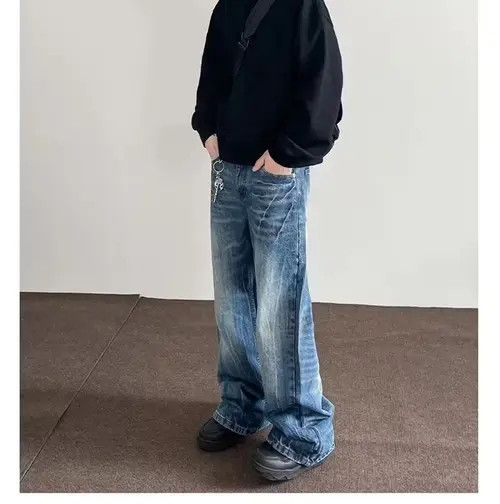 Jean Y2K Streetwear Baggy Ripped Jeans Size US 32 / EU 48 - 2 Thumbnail
