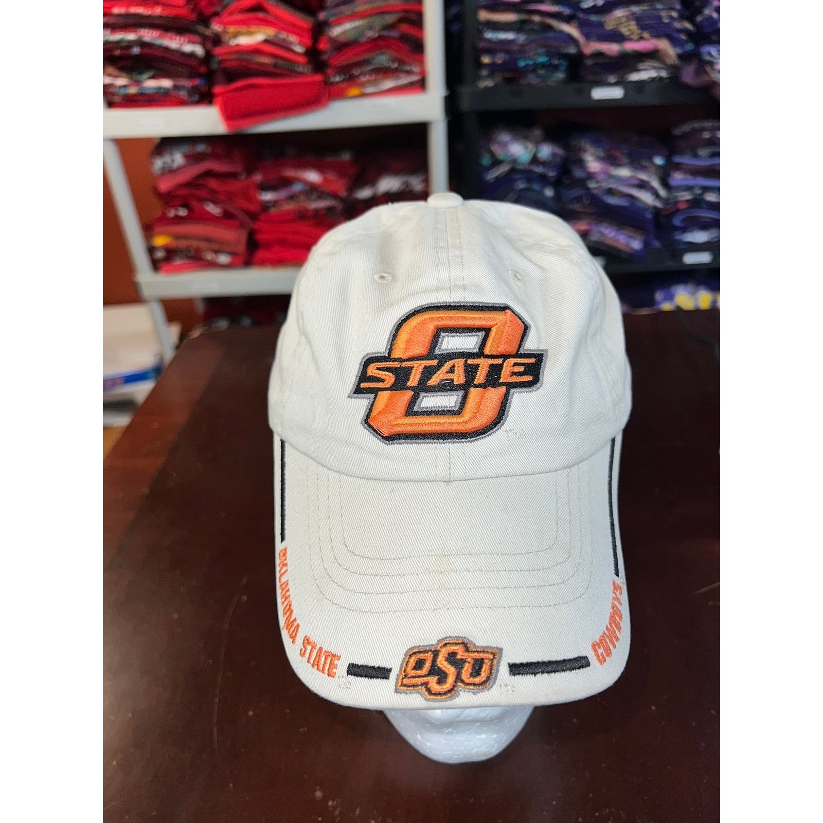 NCAA Oklahoma State Hat OSU NCAA Captains Collection College Cap Size ONE SIZE - 2 Thumbnail