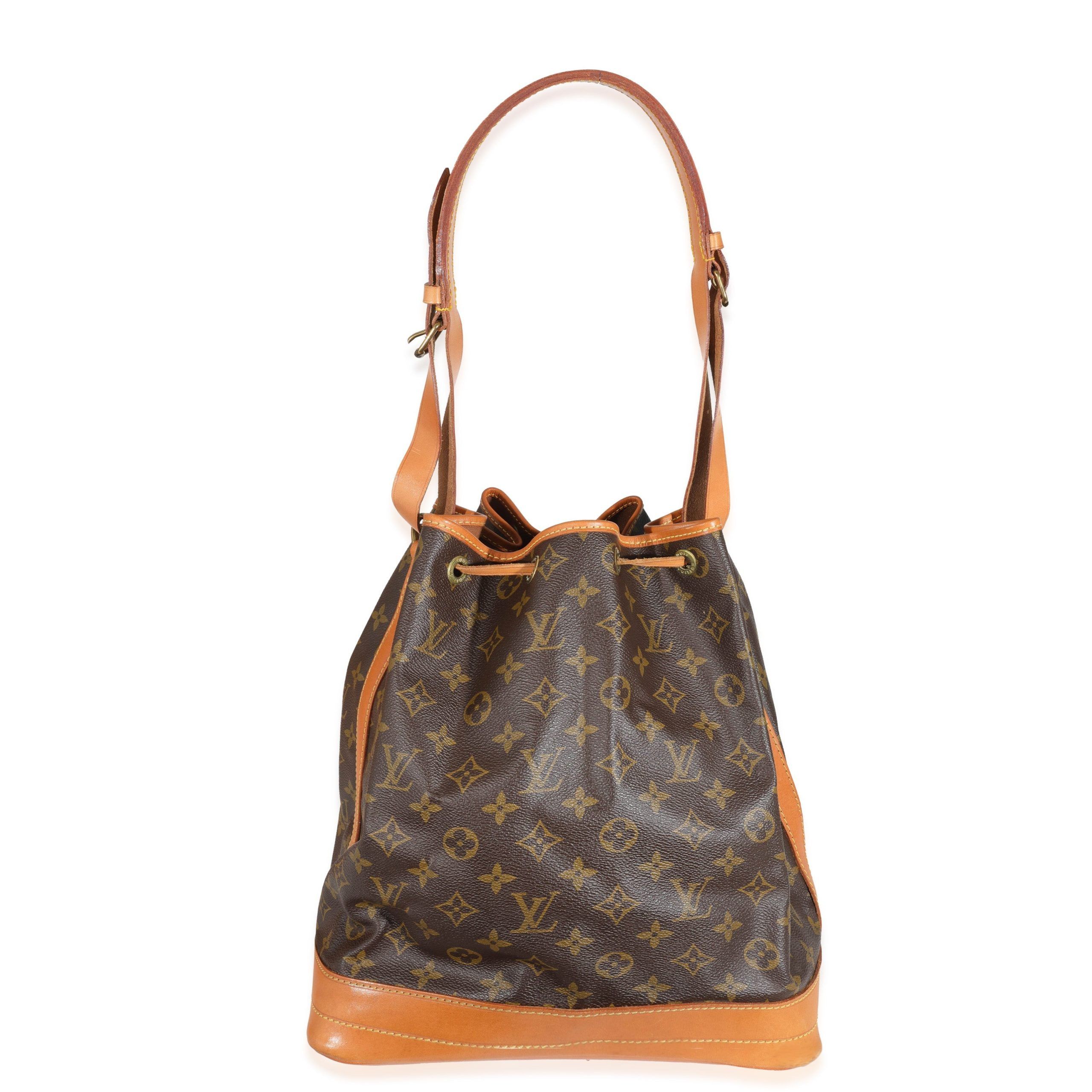 image of Louis Vuitton Vintage Malletier Monogram Canvas Noe in Brown, Women's
