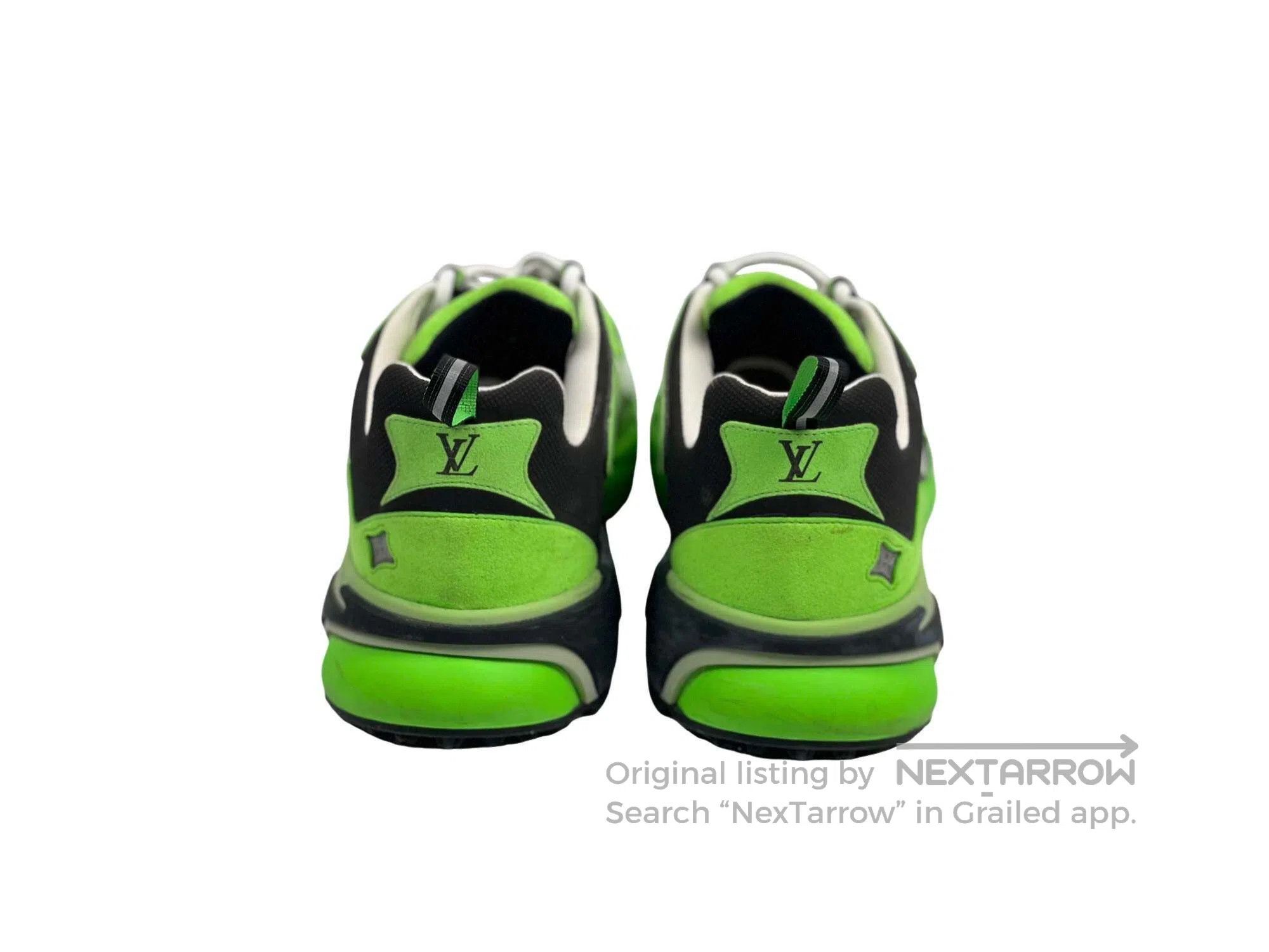 Louis Vuitton Louis Vuitton White Green Casual Sports Shoes Size US 9 / EU 42 - 3 Thumbnail