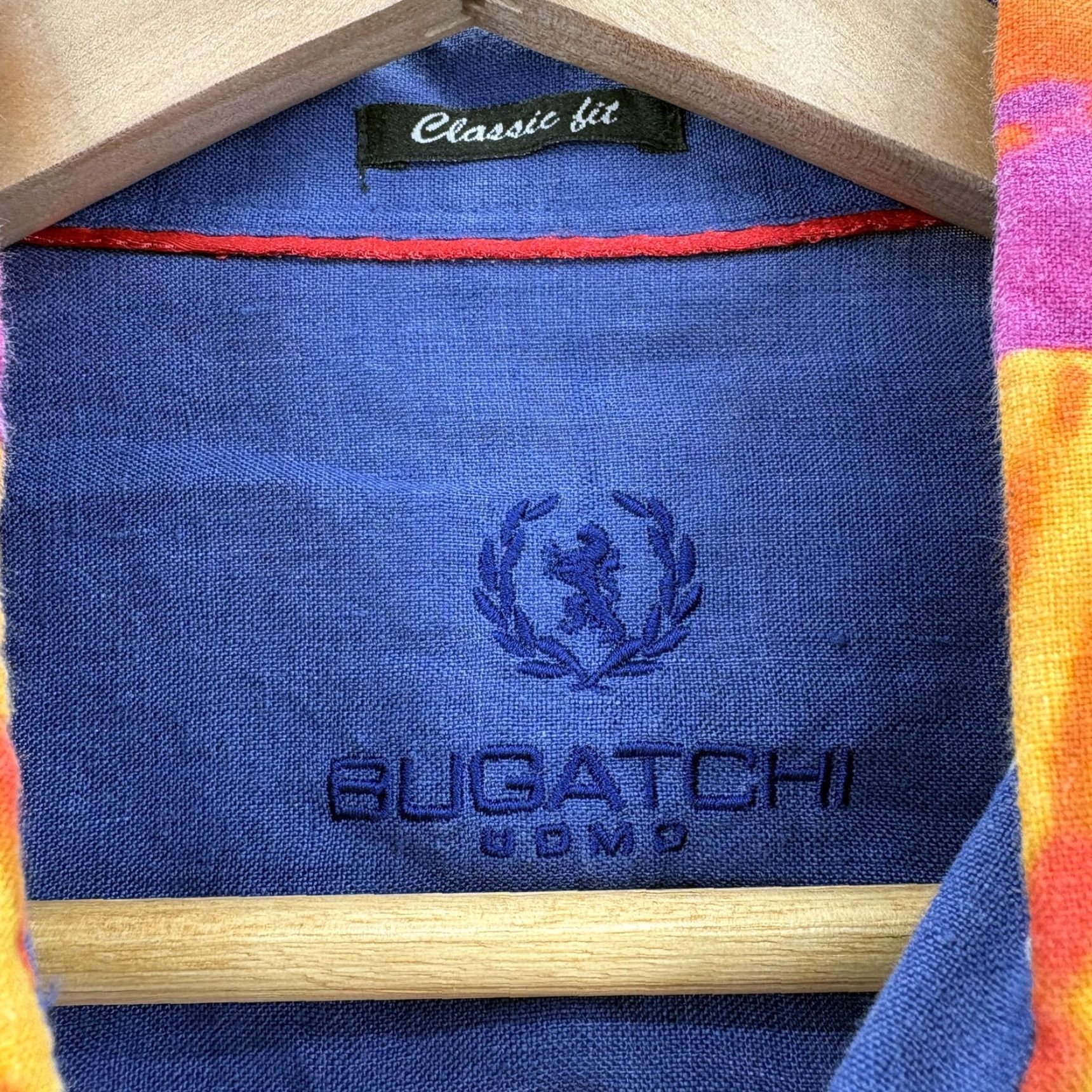BUGATCHI Bugatchi Shirt Mens Large Multicolor Linen Short Sleeve Abstract Button Up Art Size US L / EU 52-54 / 3 - 4 Thumbnail
