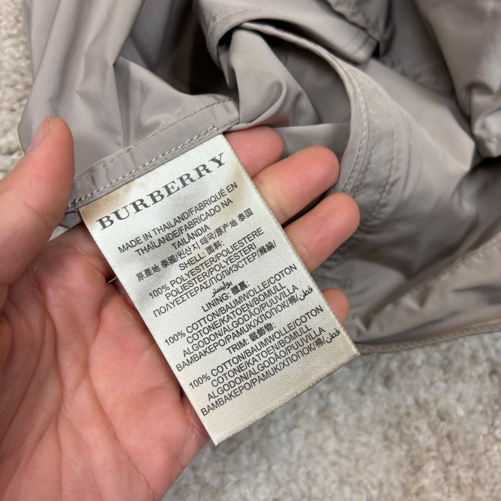 Burberry Burberry Brit Nova Check Bomber Jacket Men's Large Khaki Size US L / EU 52-54 / 3 - 8 Thumbnail