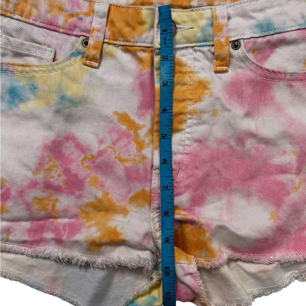 Old Navy High Rise Tie Dyed Denim Shorts Size 0 Size 25" / US 0 / IT 36 - 5 Thumbnail